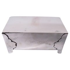 American Craftsman Gothic Sterling Silver Casket Box