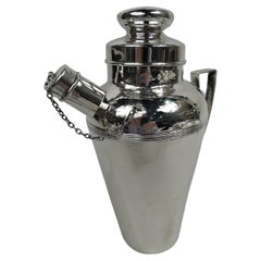 American Craftsman Hand-Hammered Sterling Silver Cocktail Shaker