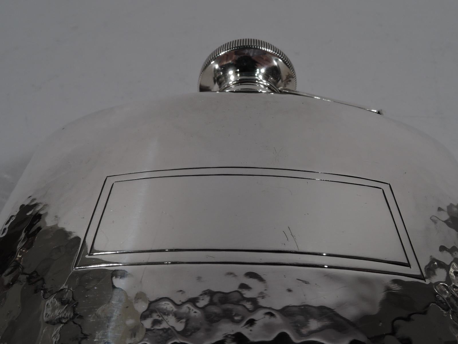 American Craftsman Hand-Hammered Sterling Silver Flask 3