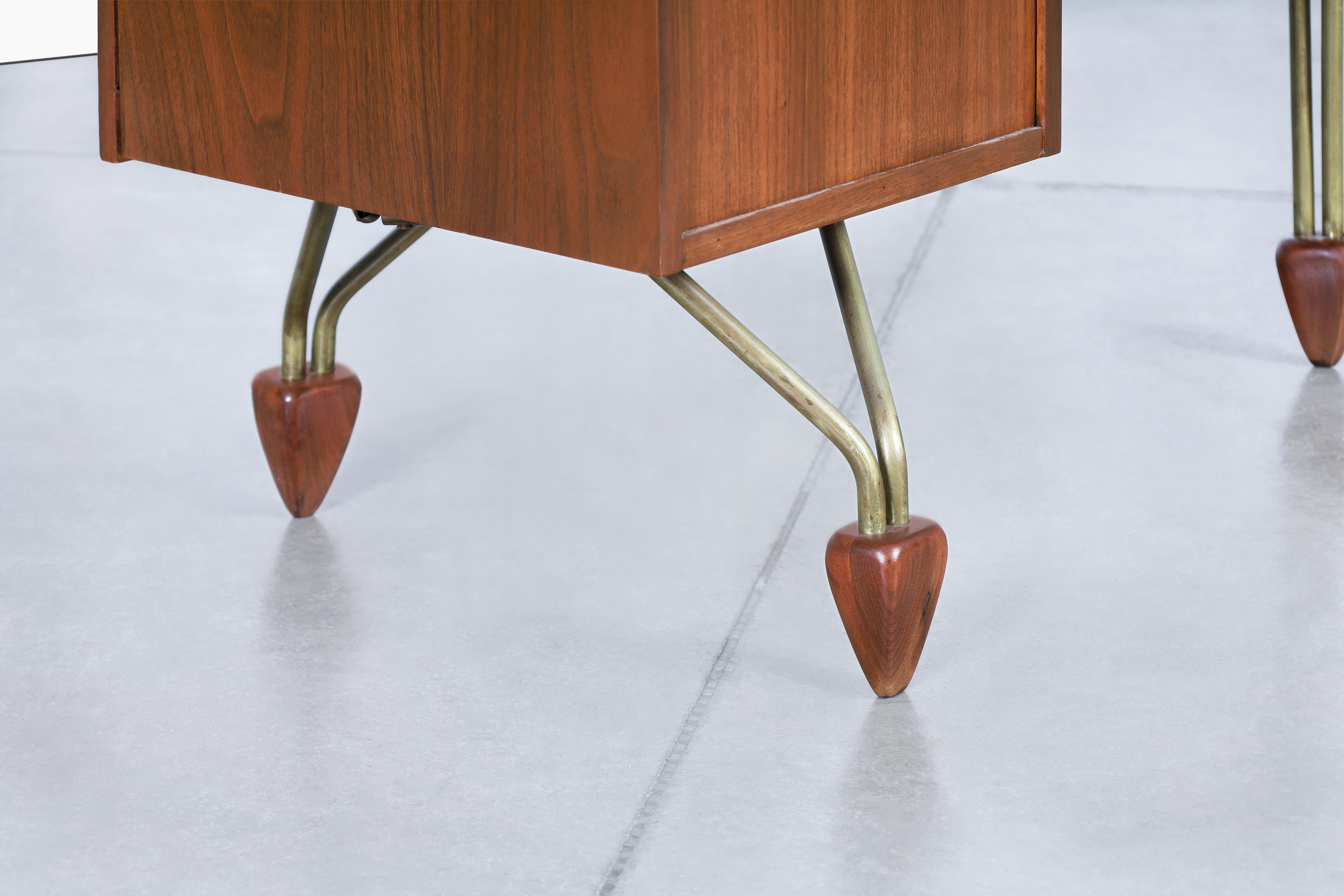 American Craftsmanship Walnut Desk Attributed to John Keal 5