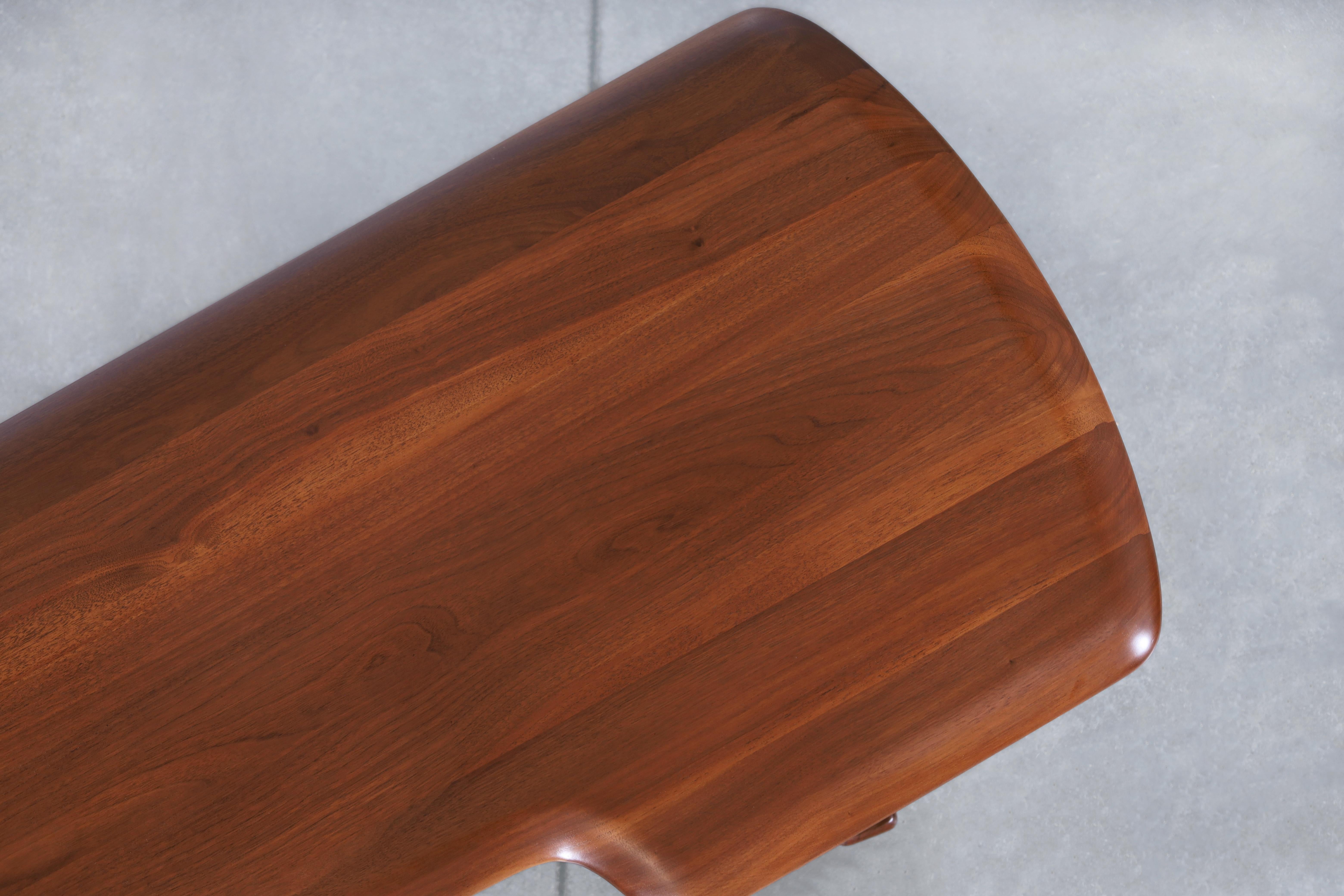 American Craftsmanship Walnut Desk Attributed to John Keal 8