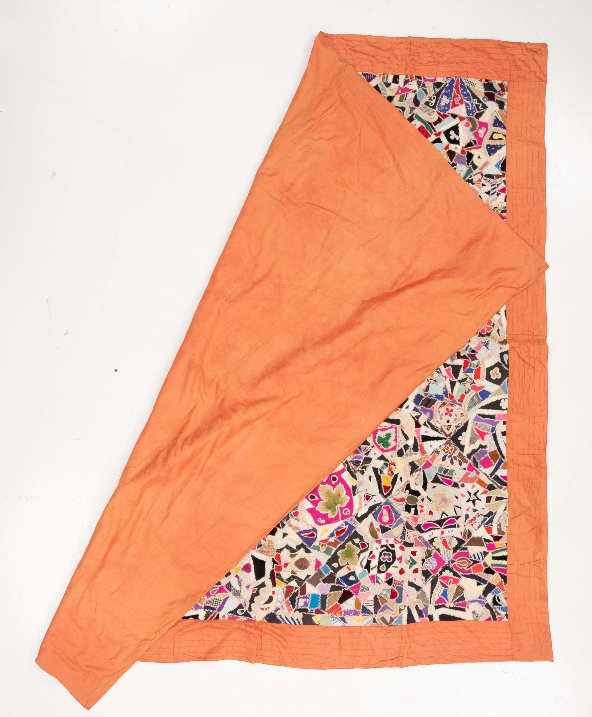 American Craftsman American Crazy Quilt, early 20th C. For Sale