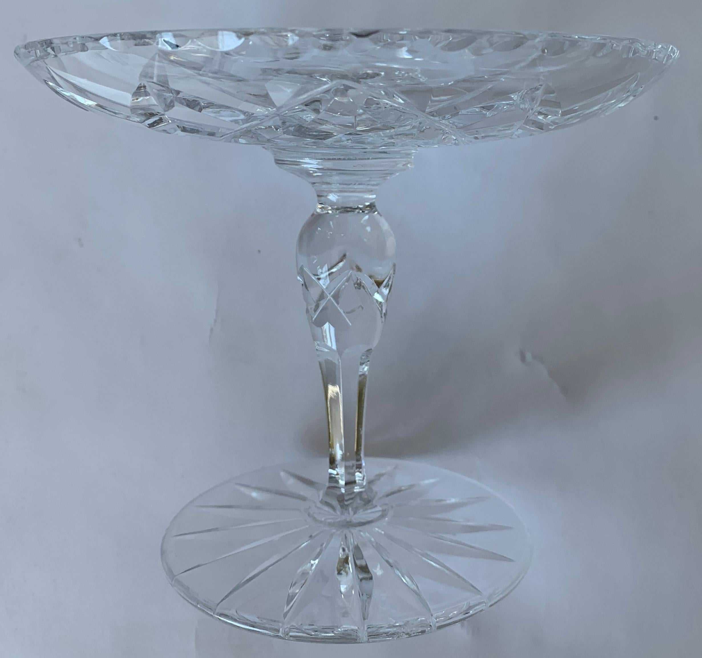 American Cut Crystal Footed Compote 2
