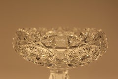 American Cut Glass Brilliant Candy Dish