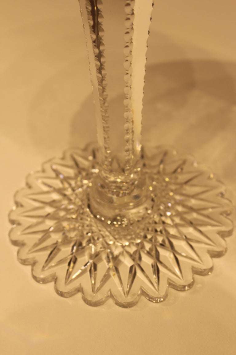 American Cut Glass Brilliant Candy Dish For Sale at 1stDibs