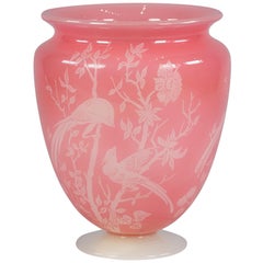 American Cut Glass Vase, Steuben, 20th Century