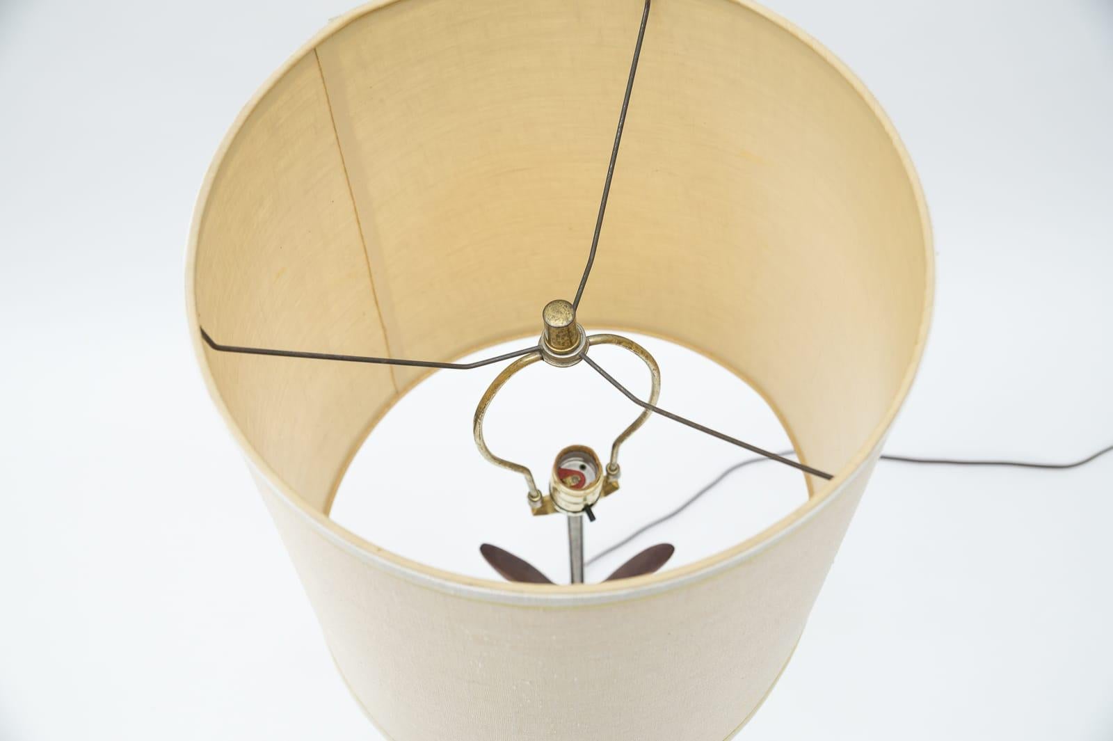 Métal Lampe de bureau danoise américaine en teck, années 1950 en vente