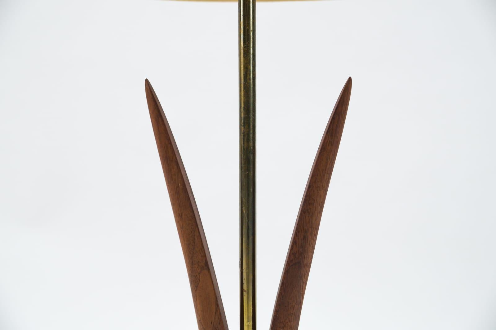 American Danish Teak Table Lamp, 1950's For Sale 2