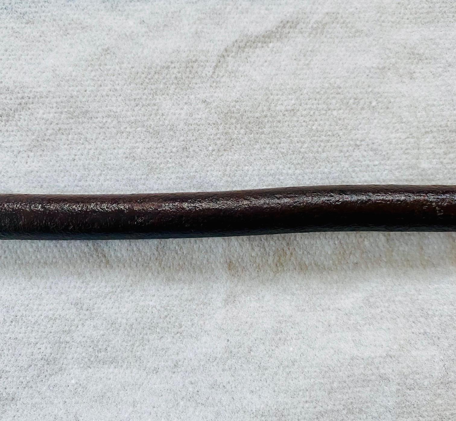 Mid-19th Century American Darting Gun Toggle Iron Harpoon, Marked Macy, for Bark Sunbeam For Sale