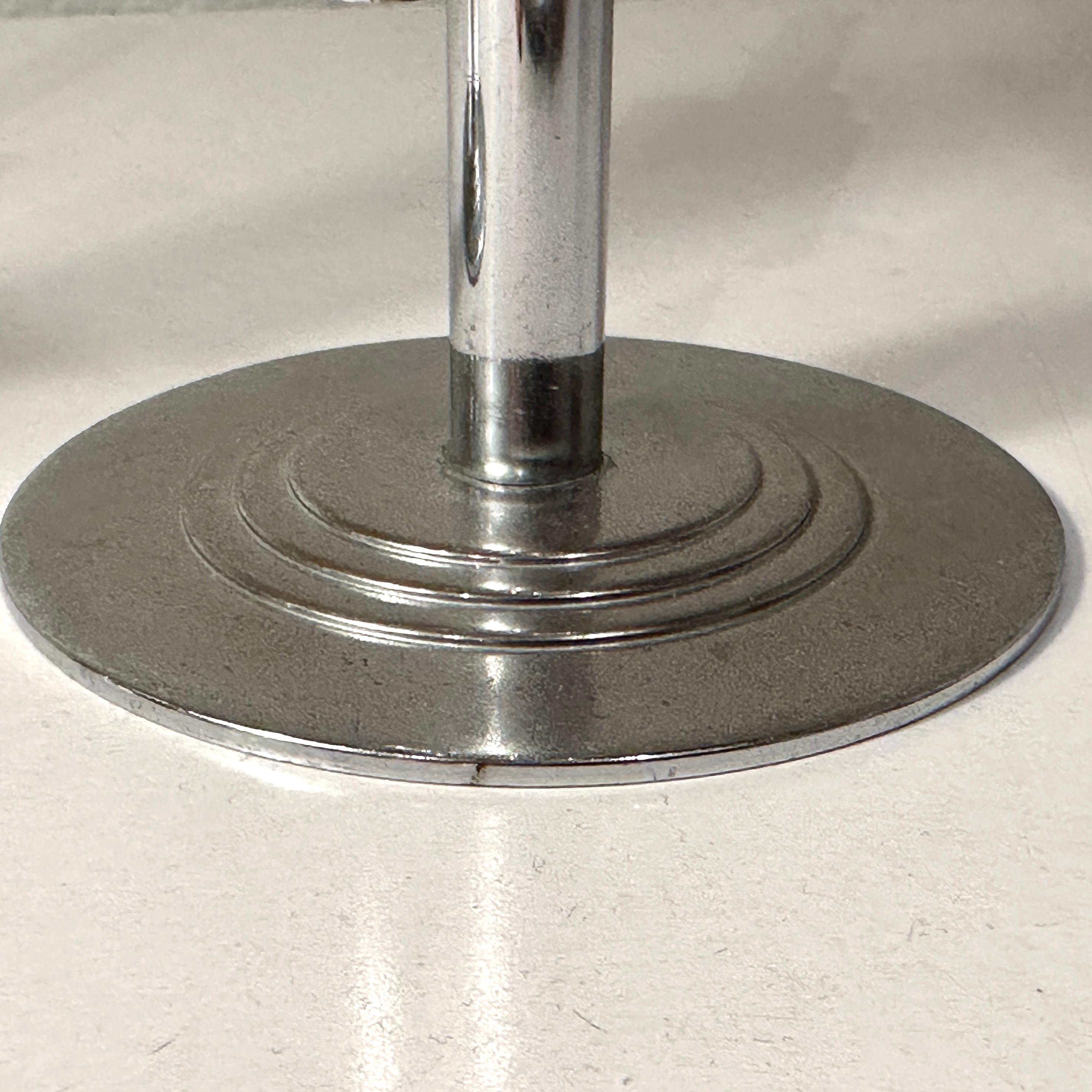 XX secolo Coppia di vasi di gemme cromati American Deco, 1930 ca. in vendita