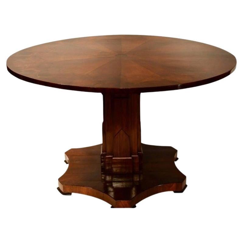 American Deco Pedestal Table For Sale