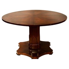 Retro American Deco Pedestal Table