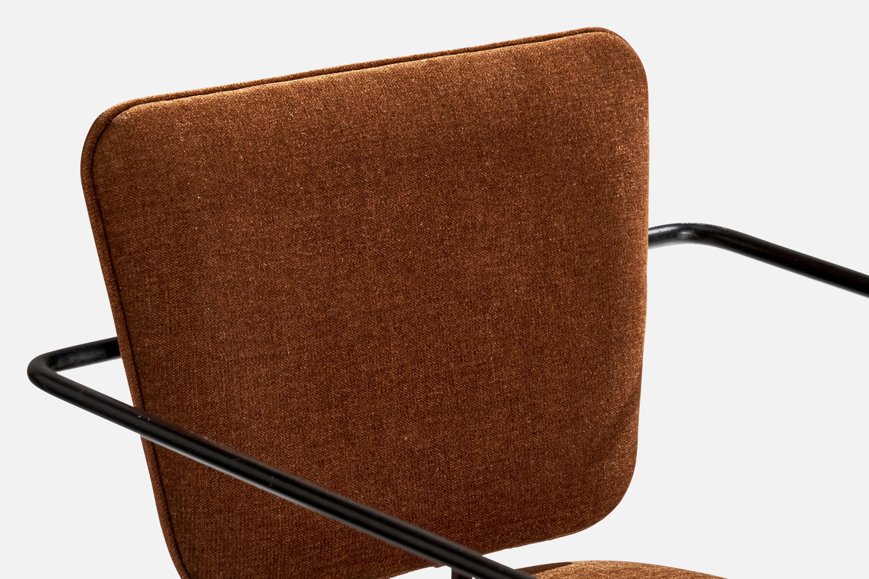 Diseñador americano, Sillones, Metal, Tela, EE.UU., Década de 1950 en venta 7