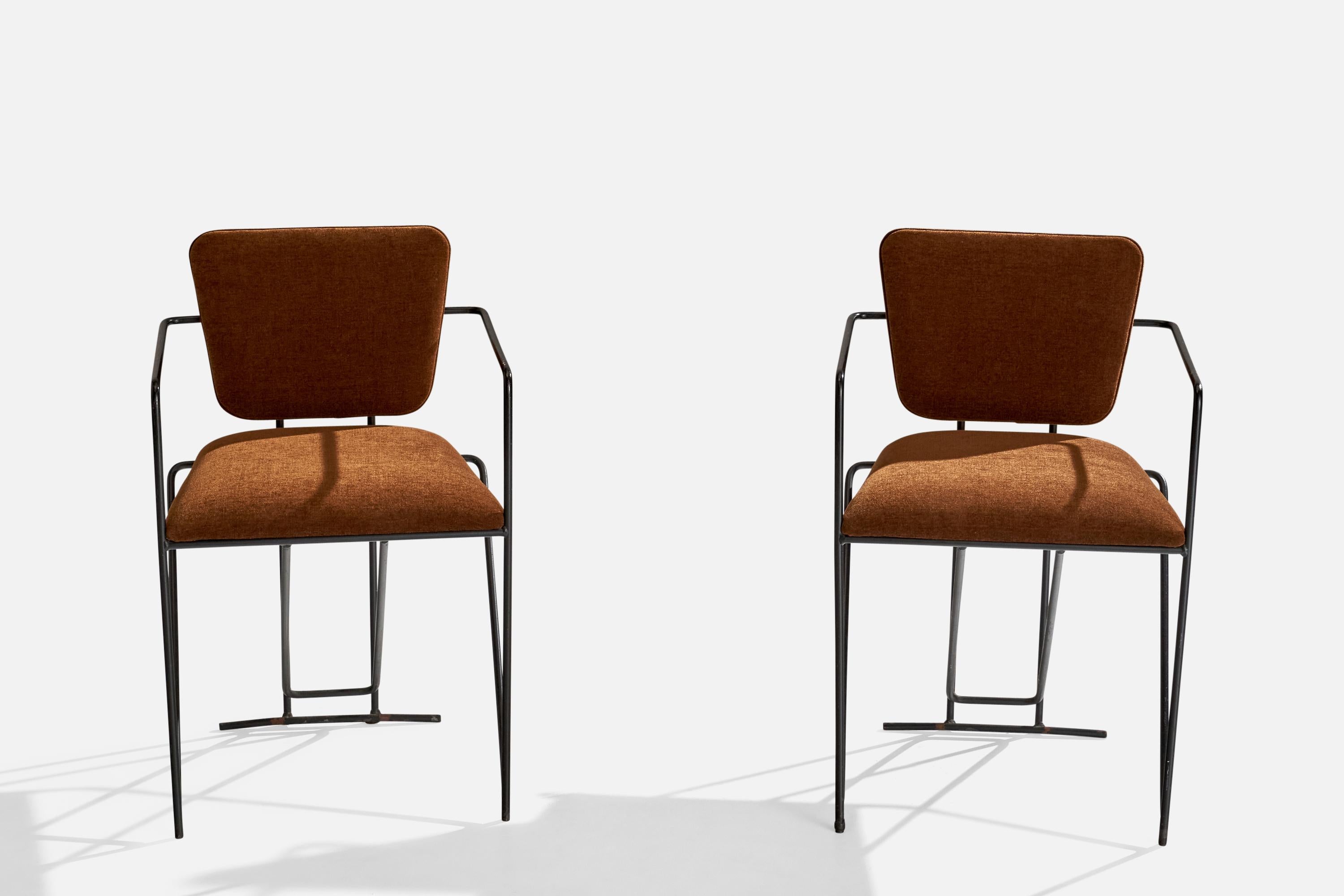 Mid-Century moderno Designer americano, Poltrone, Metallo, Fabrice, USA, anni '50 in vendita