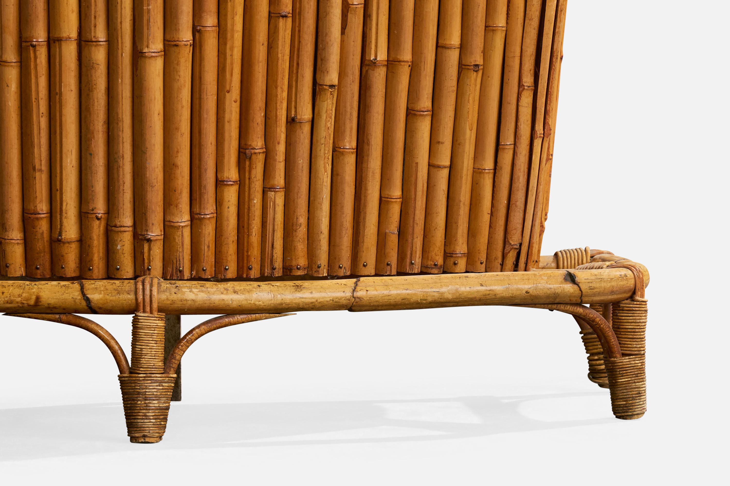 Designer américain, Bar, Bambou, Rotin, Wood, USA, années 1950 en vente 4