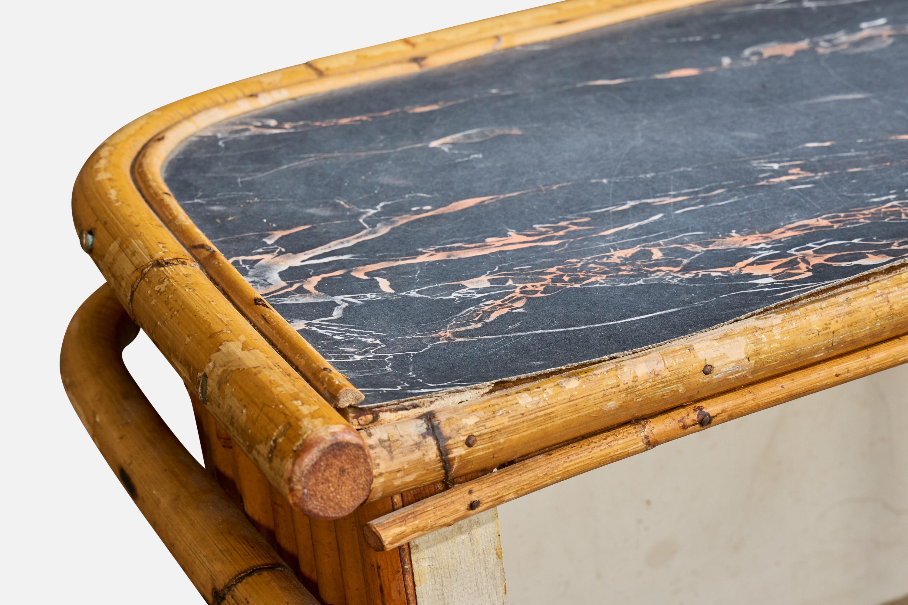 Designer américain, Bar, Bambou, Rotin, Wood, USA, années 1950 en vente 5