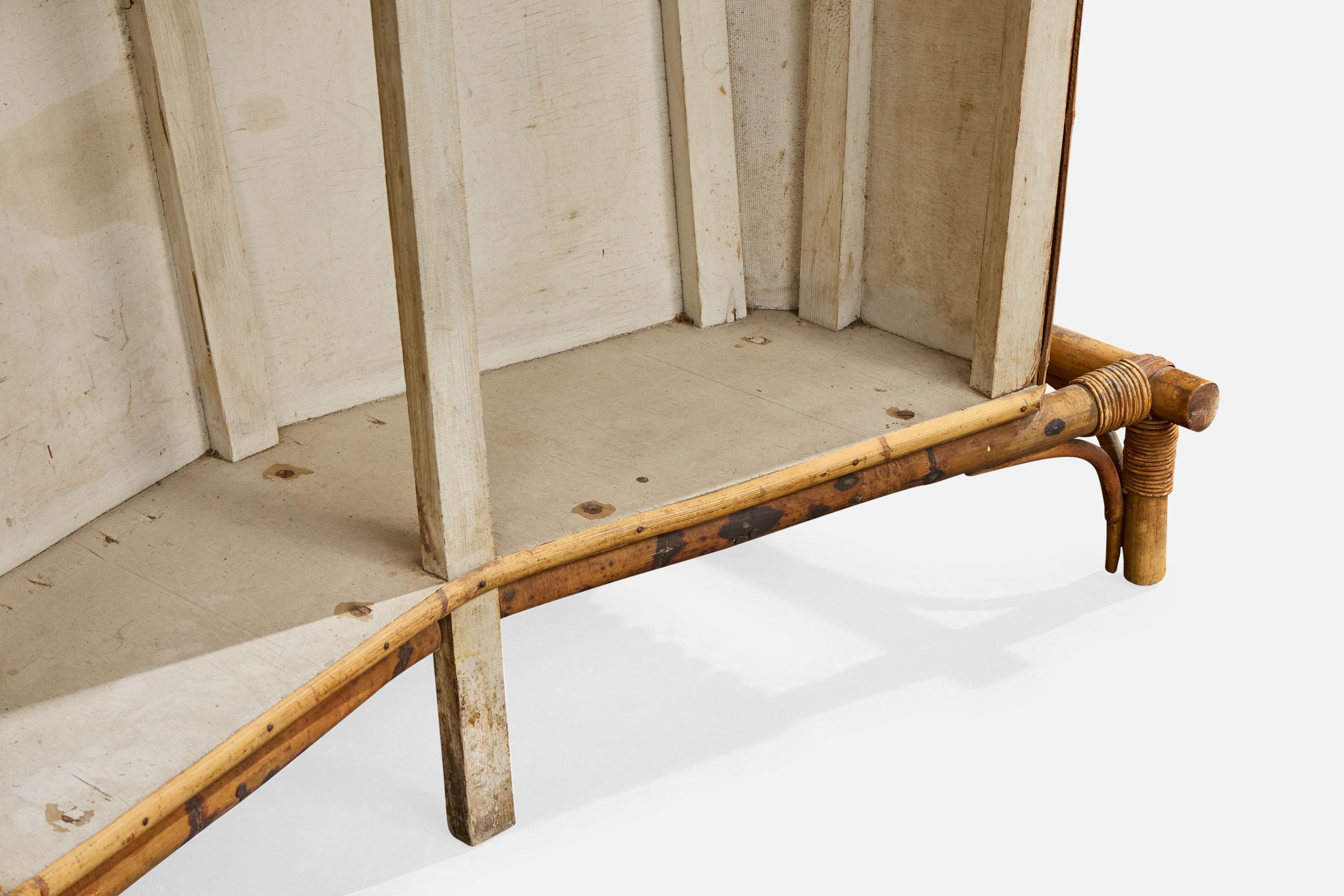 Designer américain, Bar, Bambou, Rotin, Wood, USA, années 1950 en vente 6