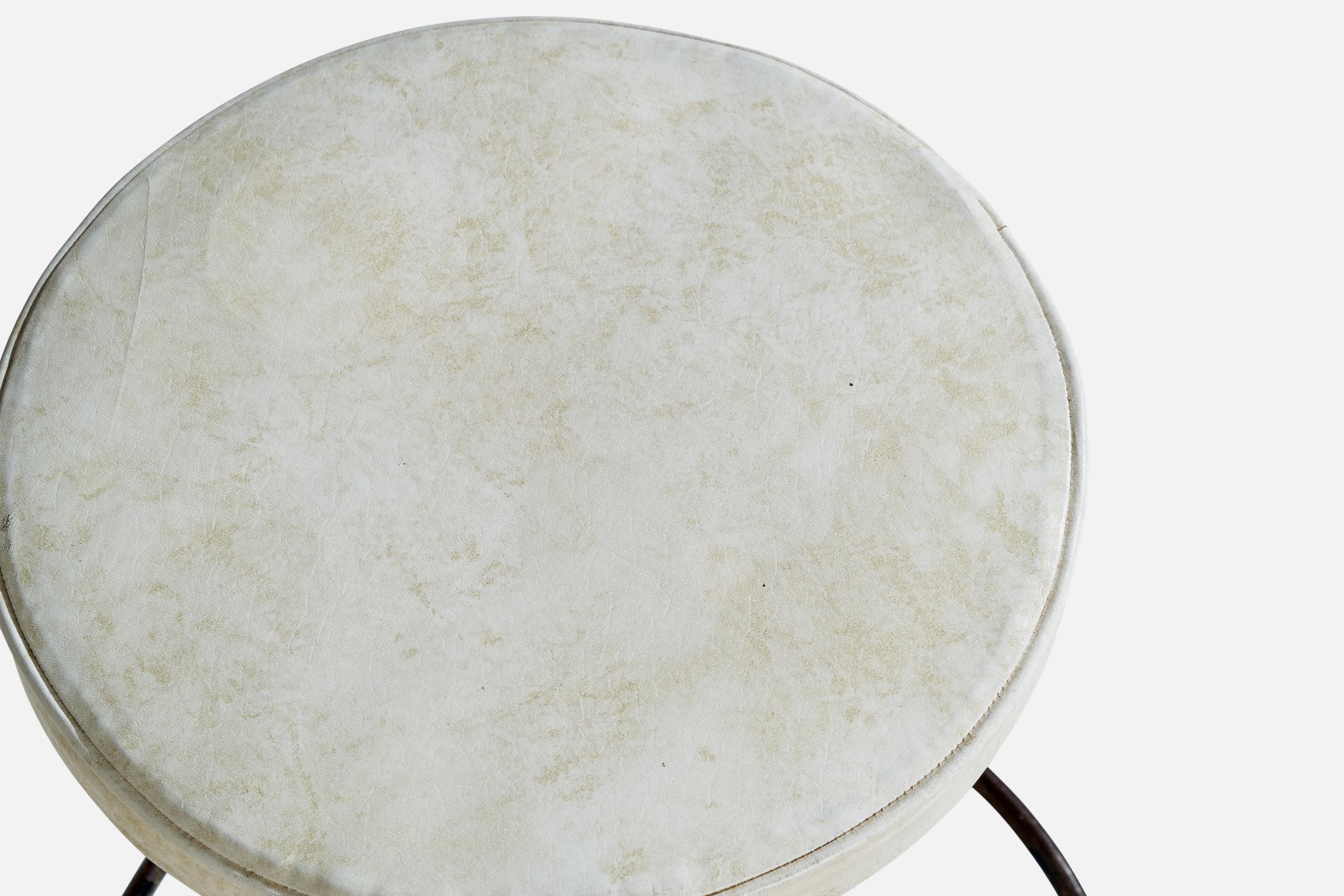 American Design, Tabourets de bar, Fer, Cuir, USA, 1950s en vente 4