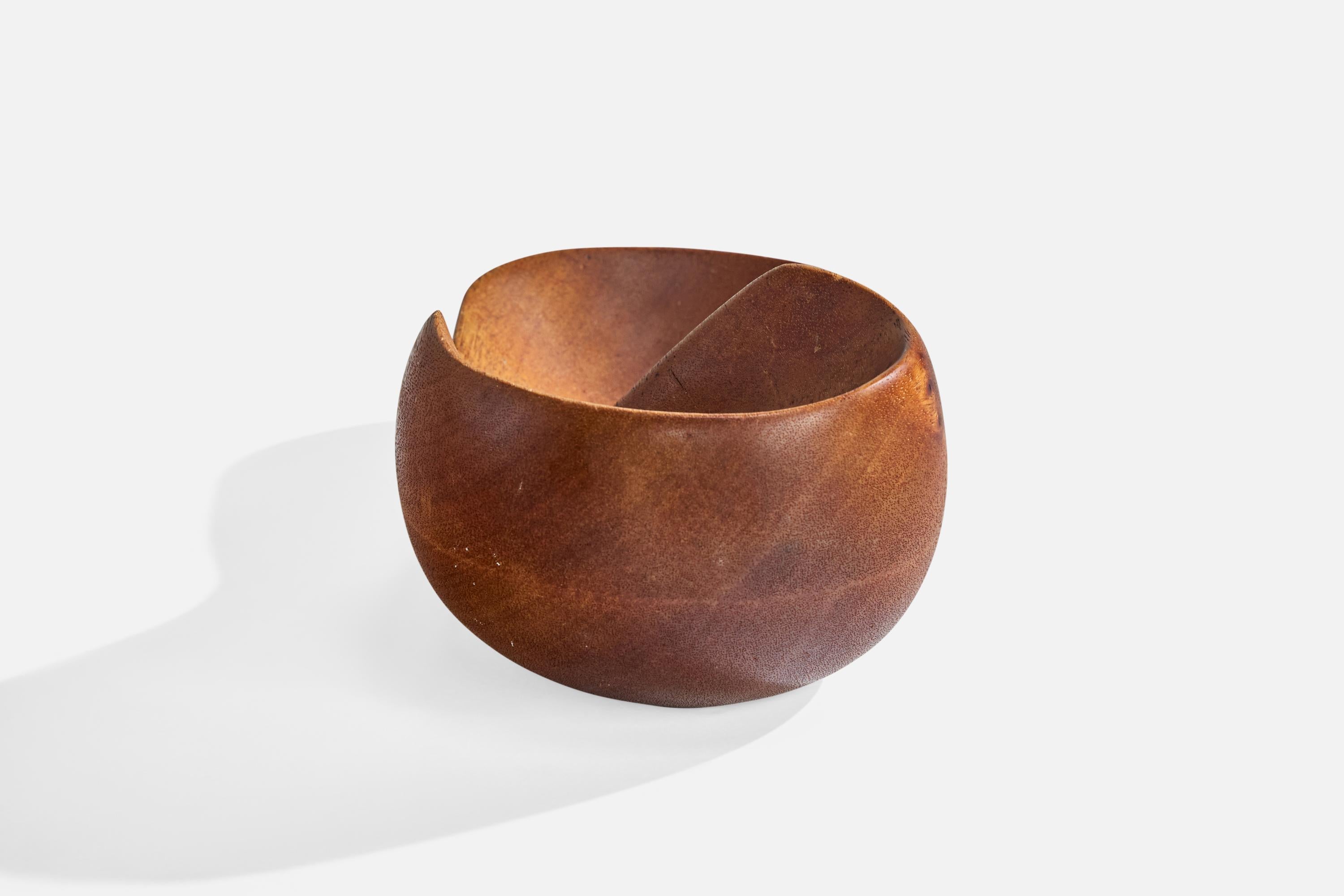 Metà XX secolo Designer americano, Ciotola, Wood, USA, anni '50 in vendita