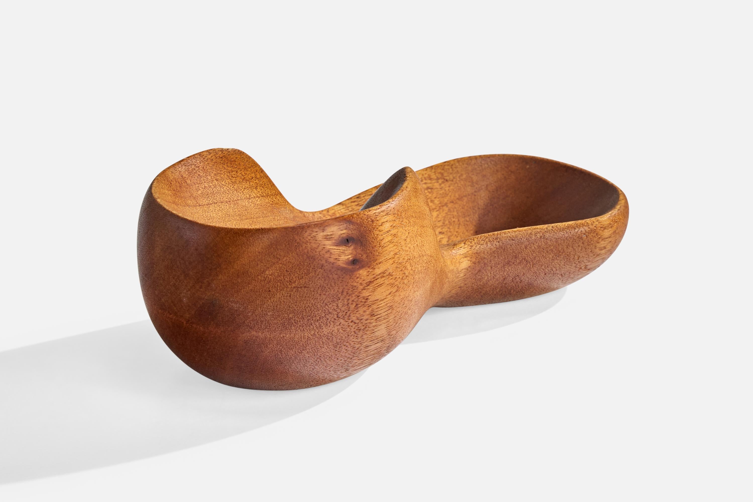 Legno Designer americano, Ciotola, Wood, USA, anni '50 in vendita