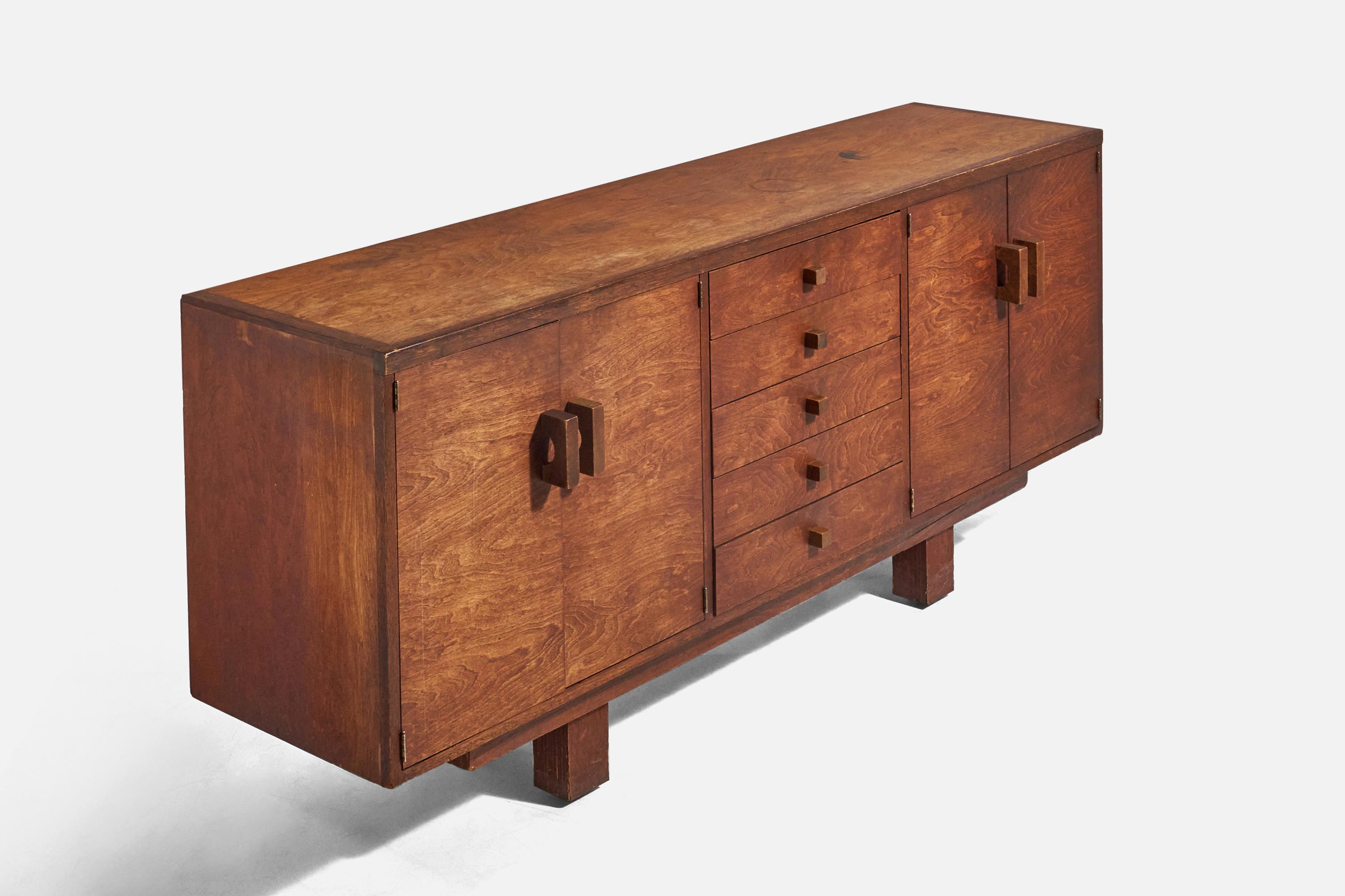 Mid-Century Modern American Designer, Cabinet, Oak, United States, 1960s For Sale
