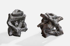 American Designer, Candlesticks, Ceramic, USA, 1970s