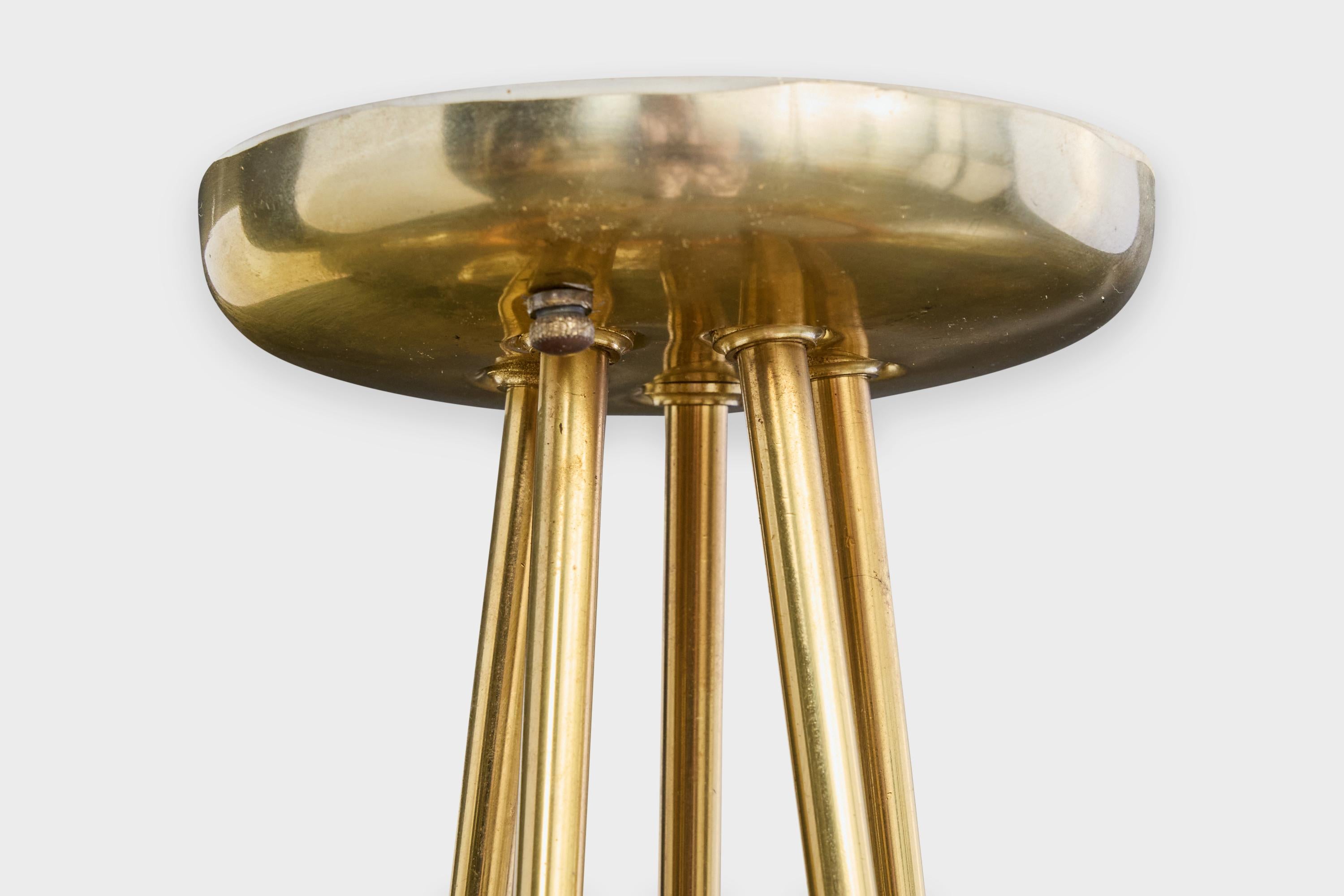 Diseñador americano, Araña, Latón, Madera, Cristal, EE.UU., Años 50 en venta 4