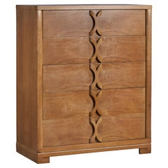 American Designer, Chest of Drawers, Walnut, USA, 1940s