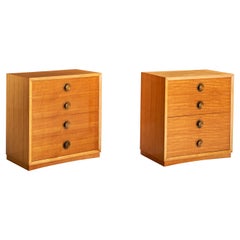 American Designer, Chests of Drawers, Wood, Brass, USA, 1940s