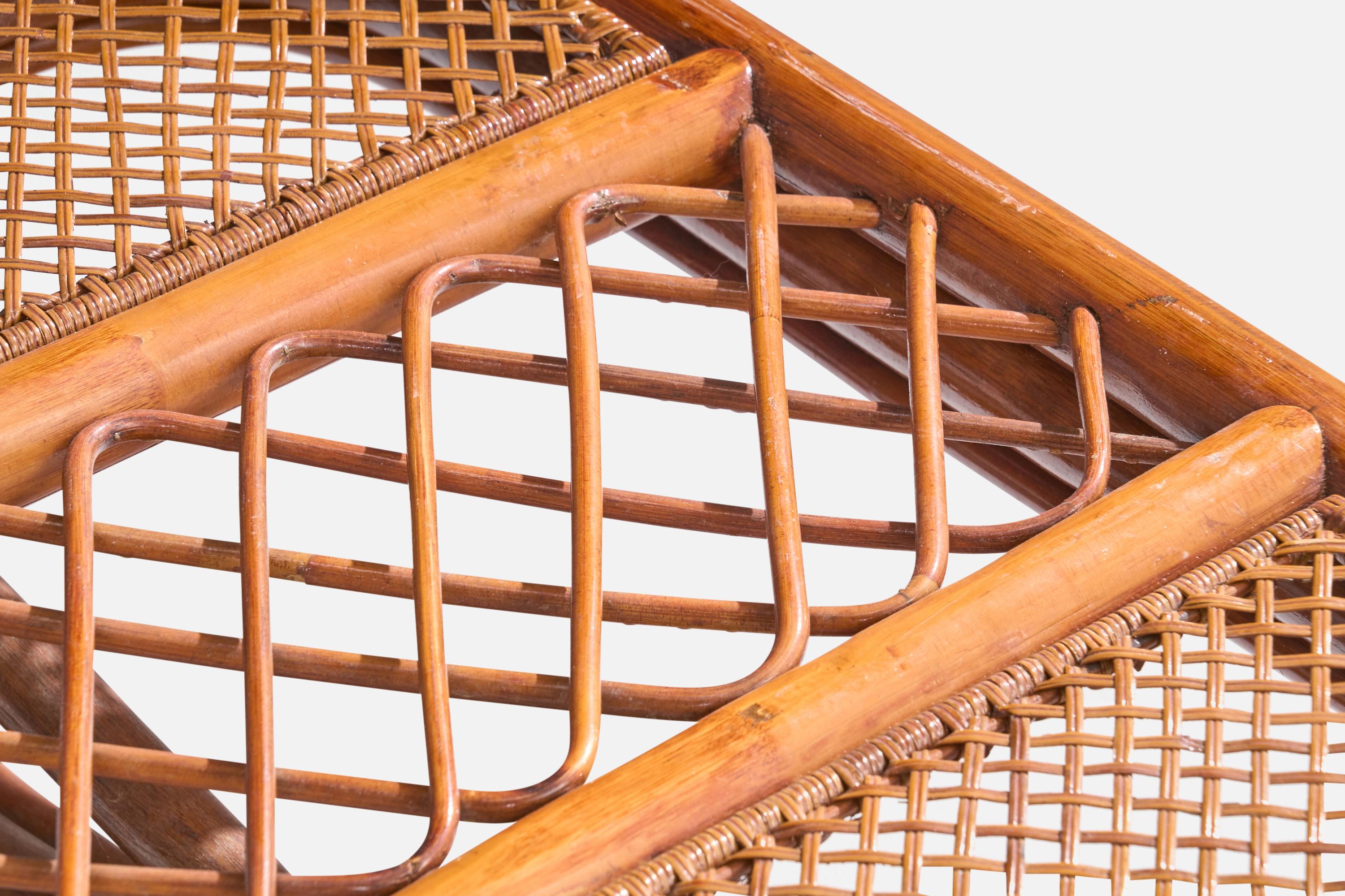 Amerikanischer Designer, Couchtisch, Bambus, Rattan, USA, 1950er Jahre 8