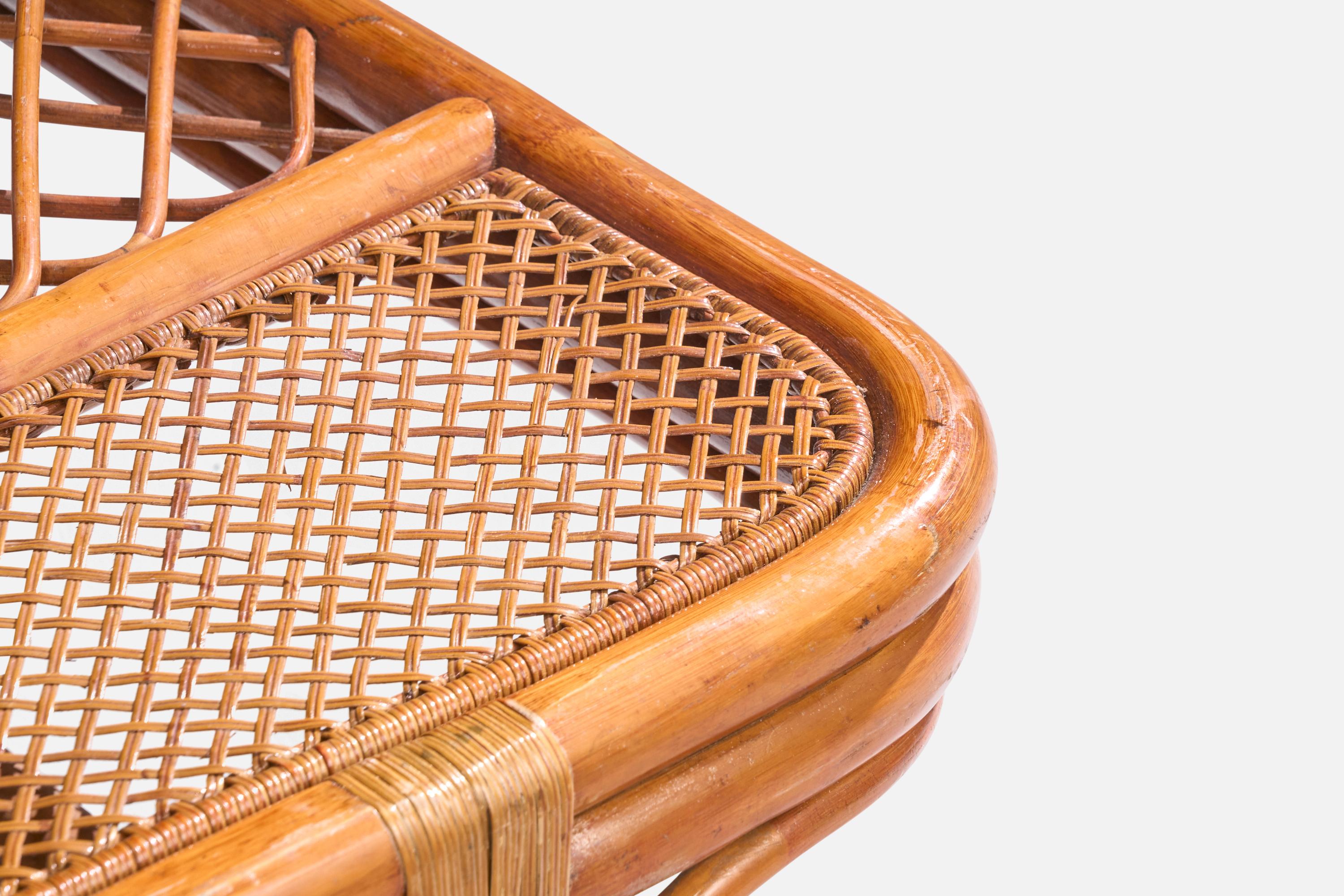 Amerikanischer Designer, Couchtisch, Bambus, Rattan, USA, 1950er Jahre 9