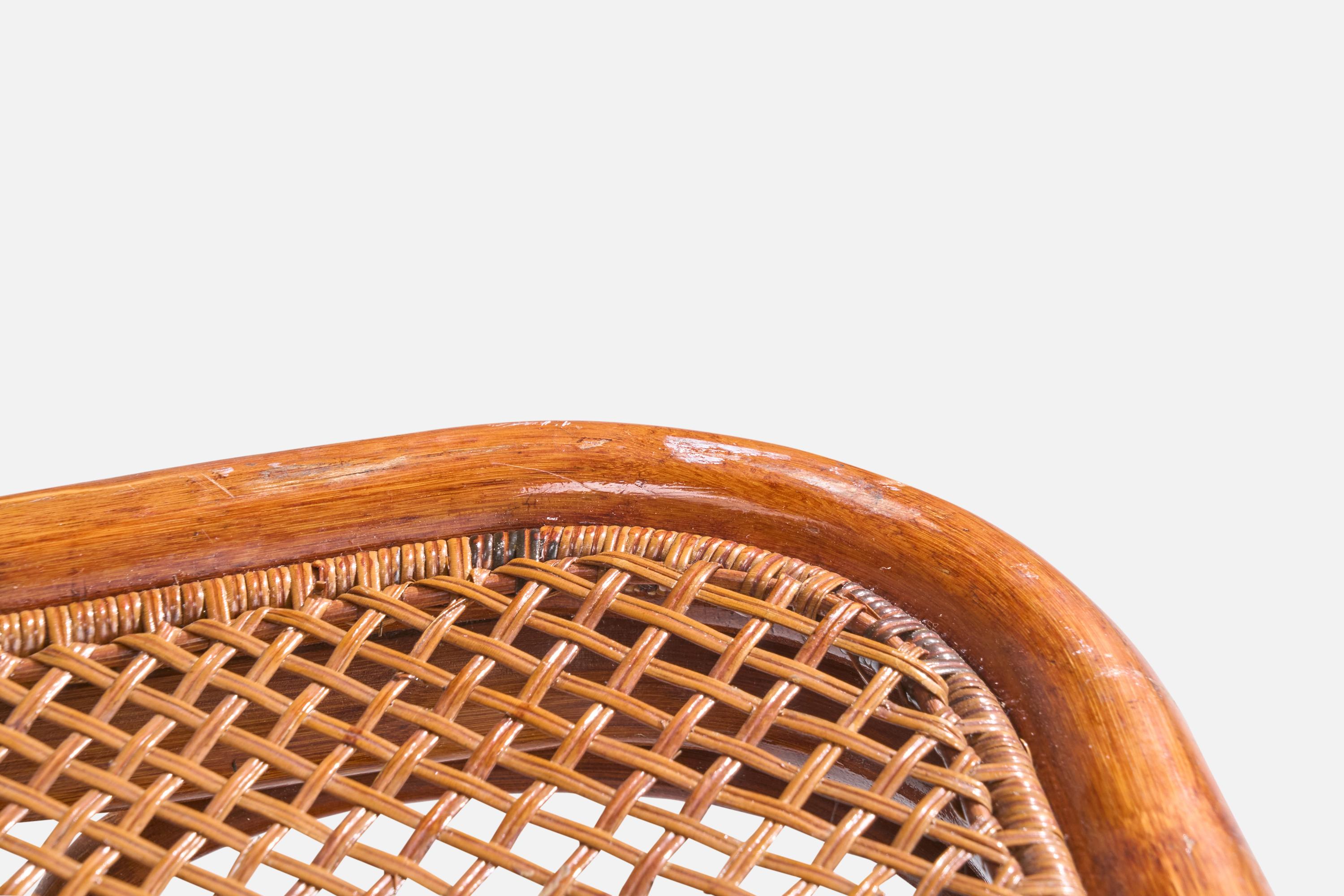 Amerikanischer Designer, Couchtisch, Bambus, Rattan, USA, 1950er Jahre (Mitte des 20. Jahrhunderts)