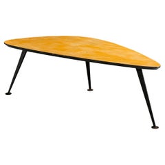 Designer américain, table basse, érable, fer, États-Unis, années 1950