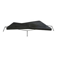 Tavolino di design americano, Oak, Ferro, USA, anni '50