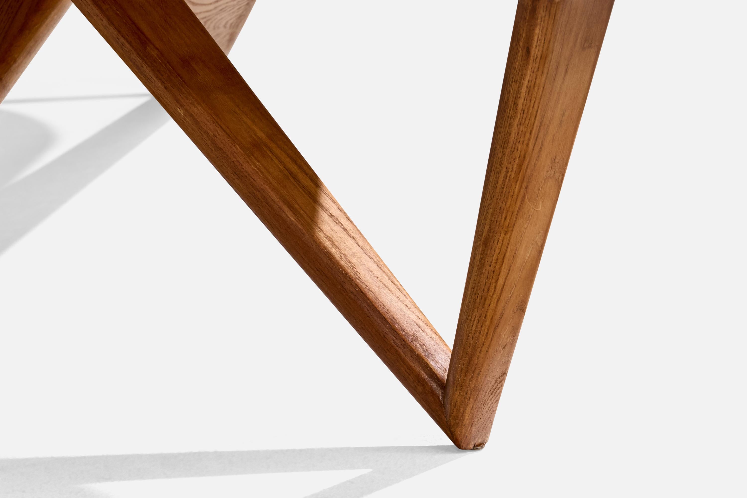 Designer américain, table basse, Oak Oak, Walnut, USA, années 1950 en vente 3
