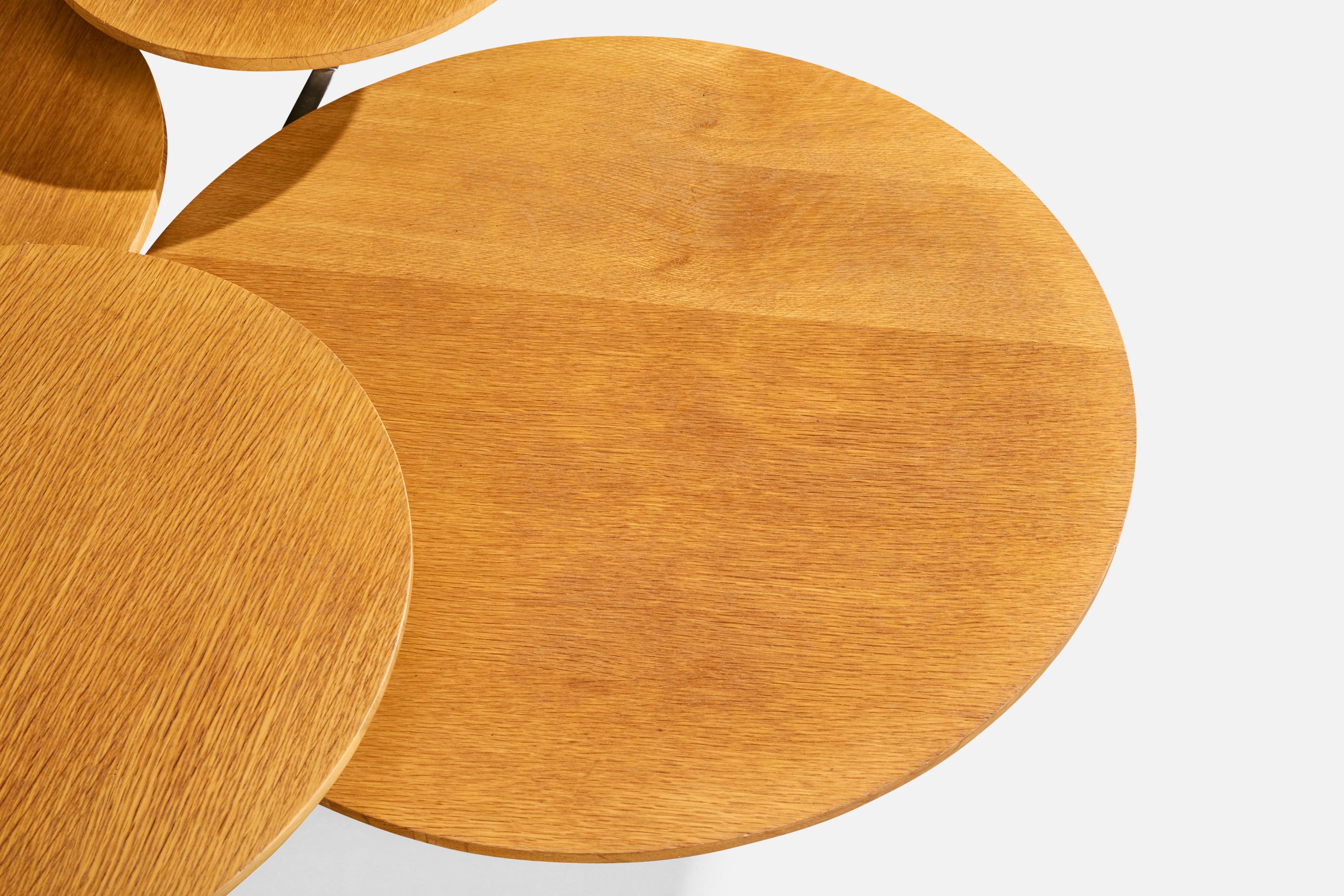 Designer américain, table basse, Steele, Wood, USA, années 1970 État moyen - En vente à High Point, NC