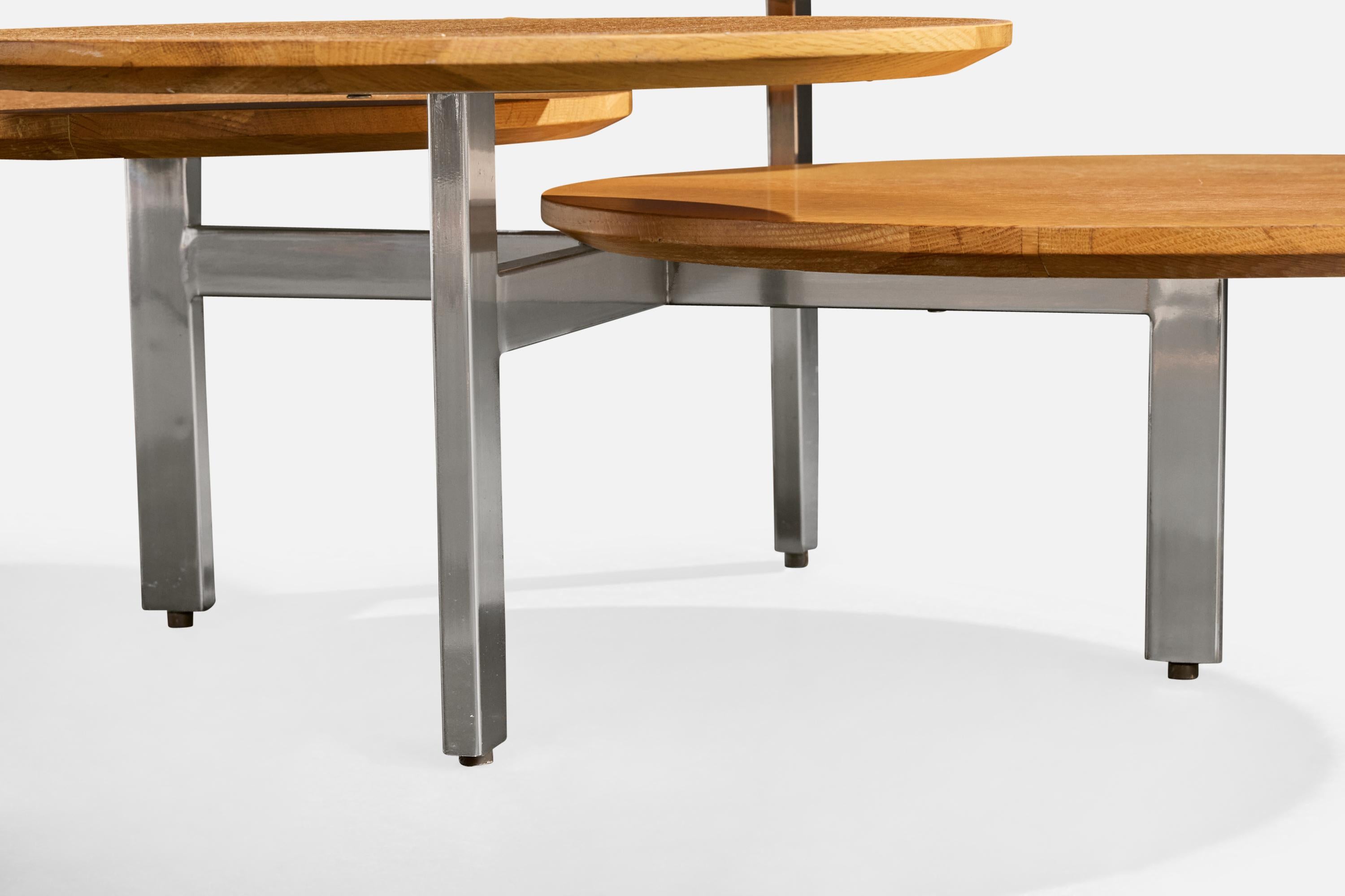 Designer américain, table basse, Steele, Wood, USA, années 1970 en vente 2