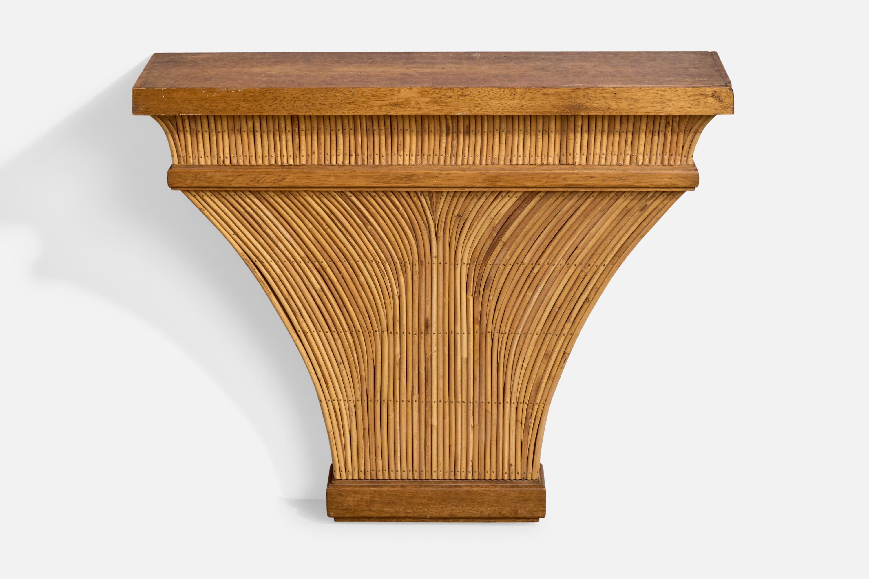 Designer americano, Tavolo consolle, Bambù, Wood, USA, anni '70 In condizioni buone in vendita a High Point, NC