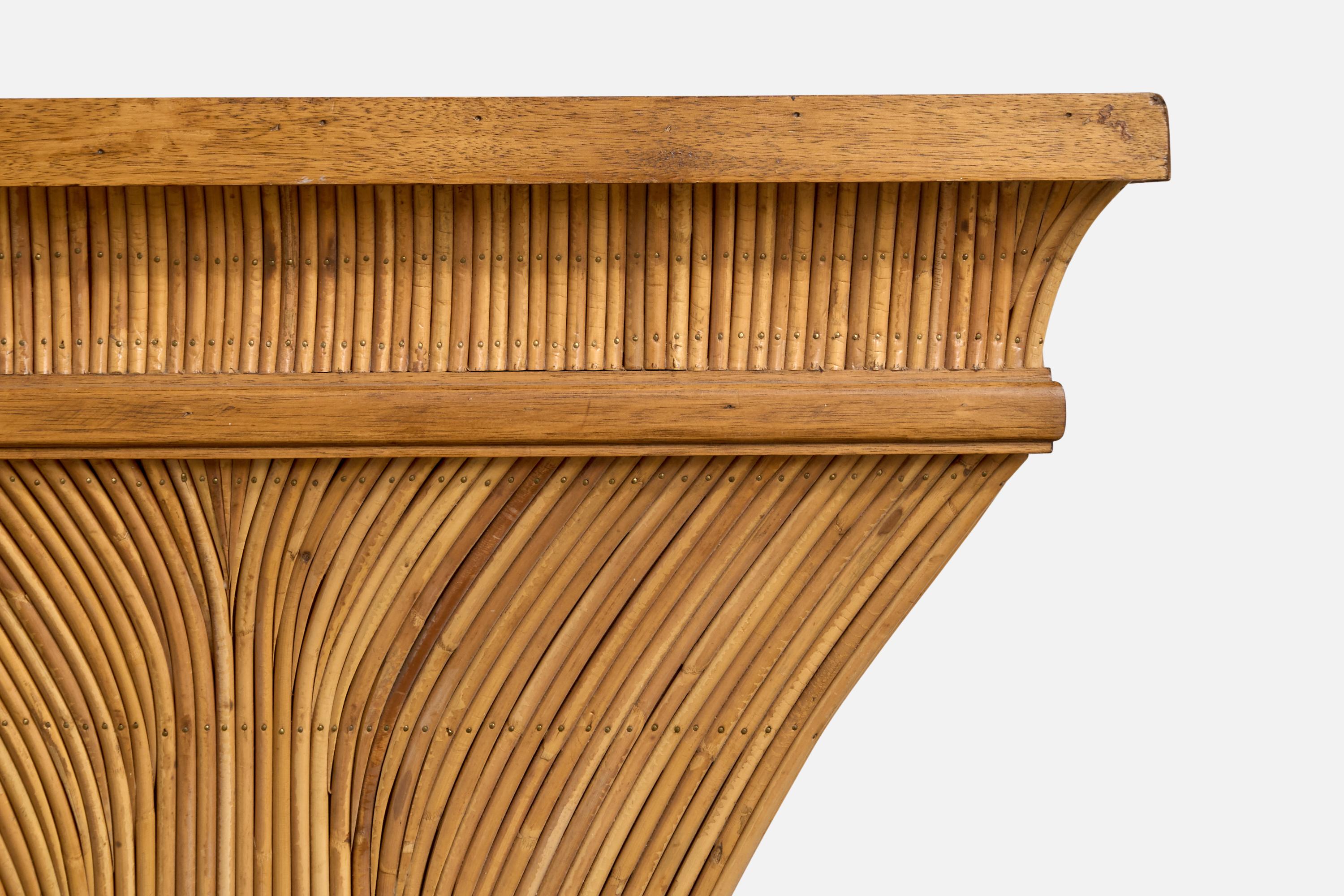 Designer americano, Tavolo consolle, Bambù, Wood, USA, anni '70 in vendita 1