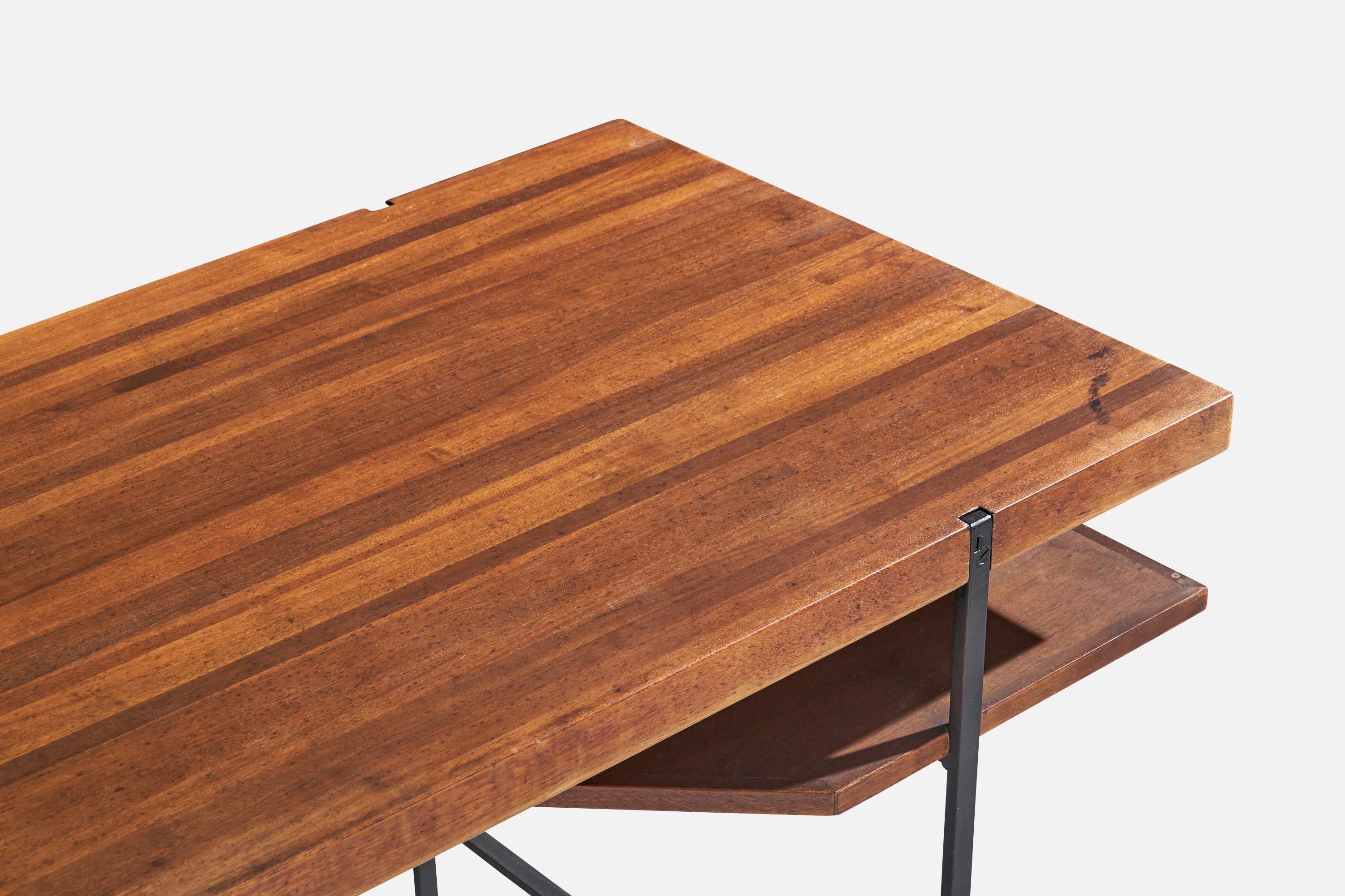 Design/One, Bureau, Fer, Wood, Canne, USA, 1950s en vente 6