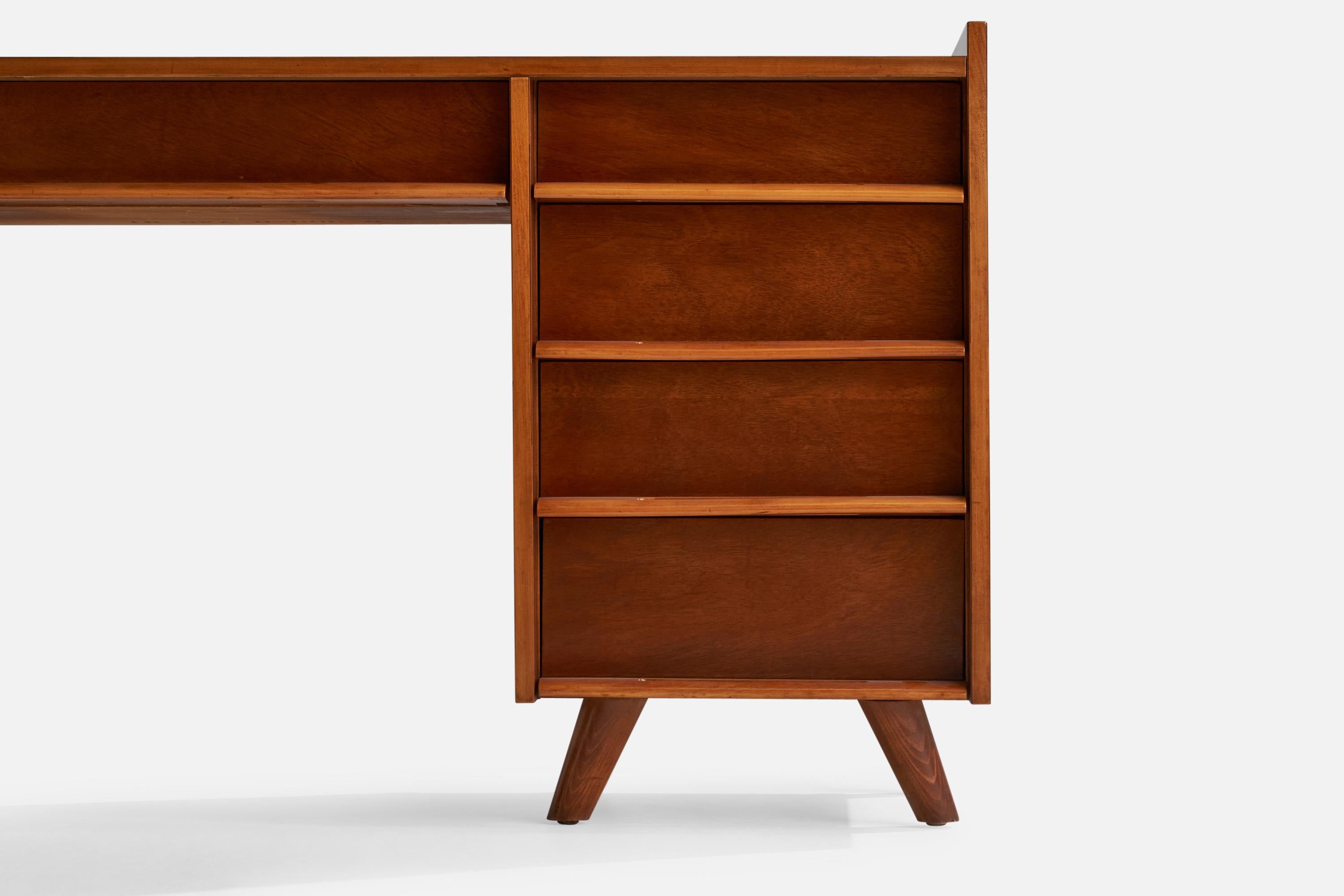 Mid-20th Century American Designer, Desk, Rosewood, USA, 1950s For Sale