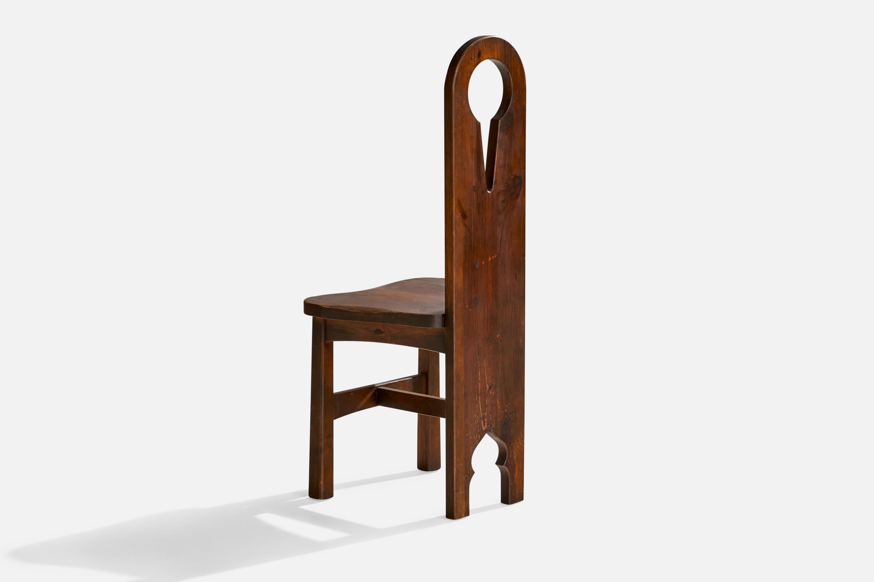 American Designer, Dining Chairs, Pine, USA, 1910s For Sale 2