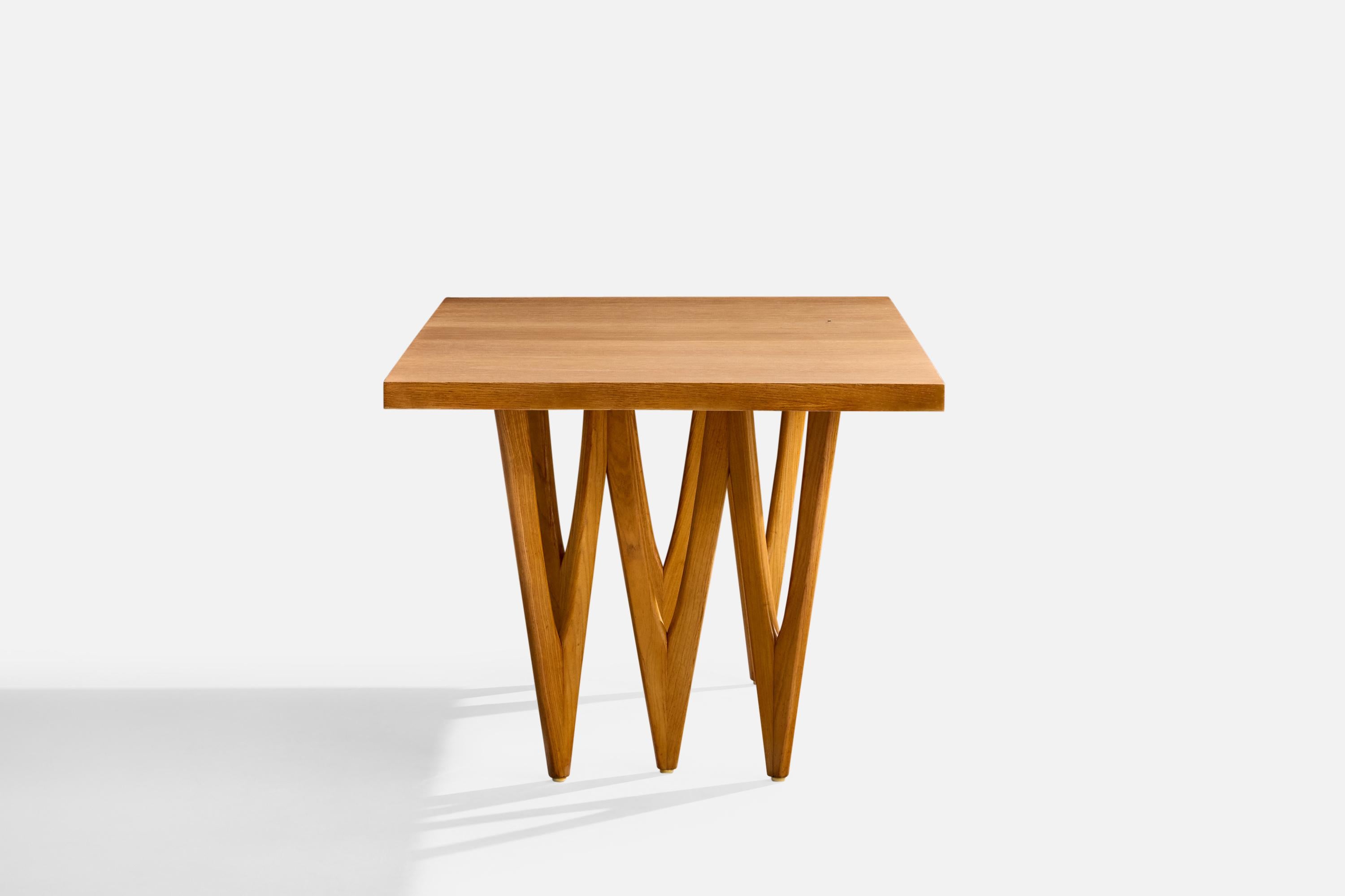 Mid-20th Century American Designer, Dining Table, Oak, Walnut, USA, 1950s For Sale