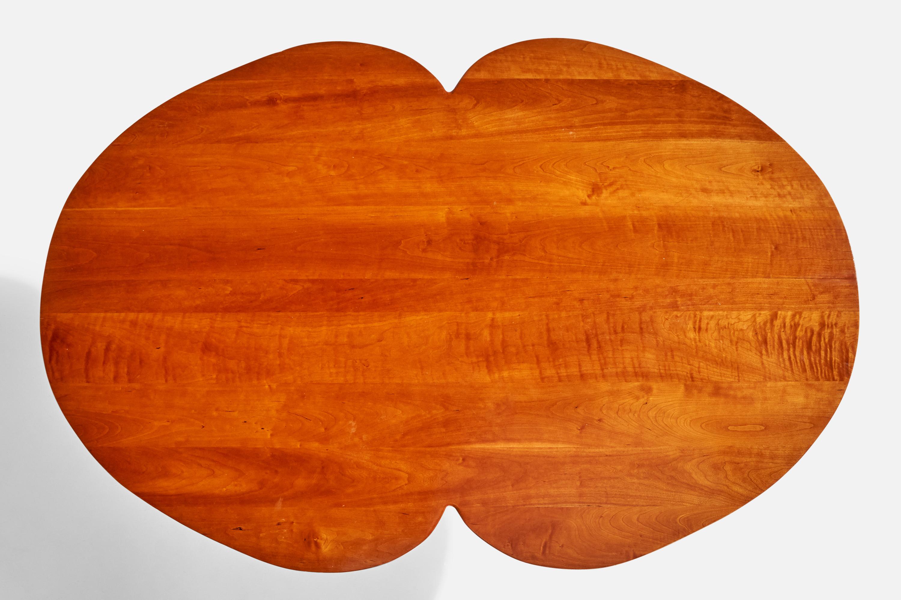 American Designer, Dining Table, Walnut, USA, 1990s For Sale 4