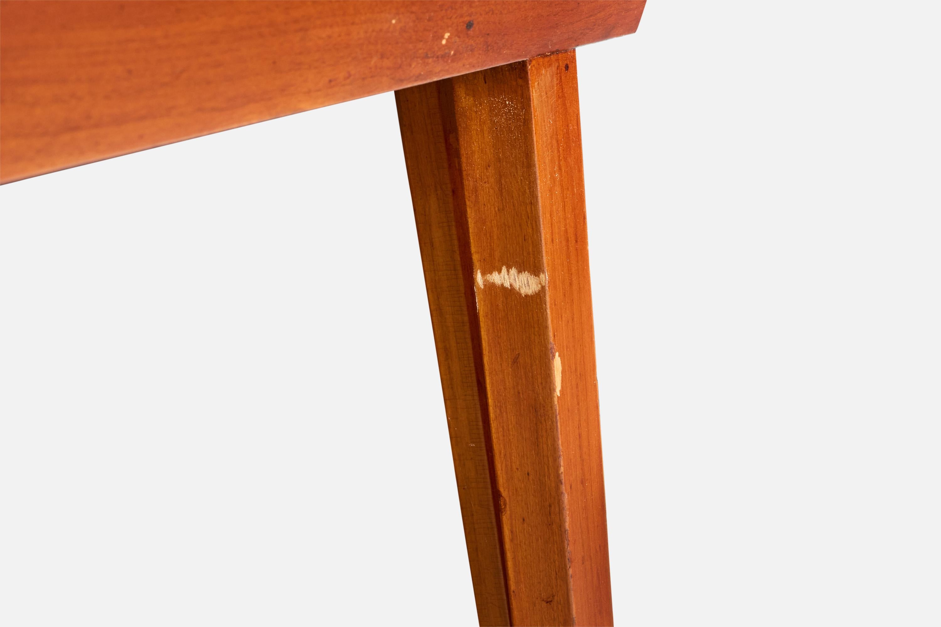 Tavolo da pranzo di design americano, Wood, Stati Uniti, anni '50 in vendita 4