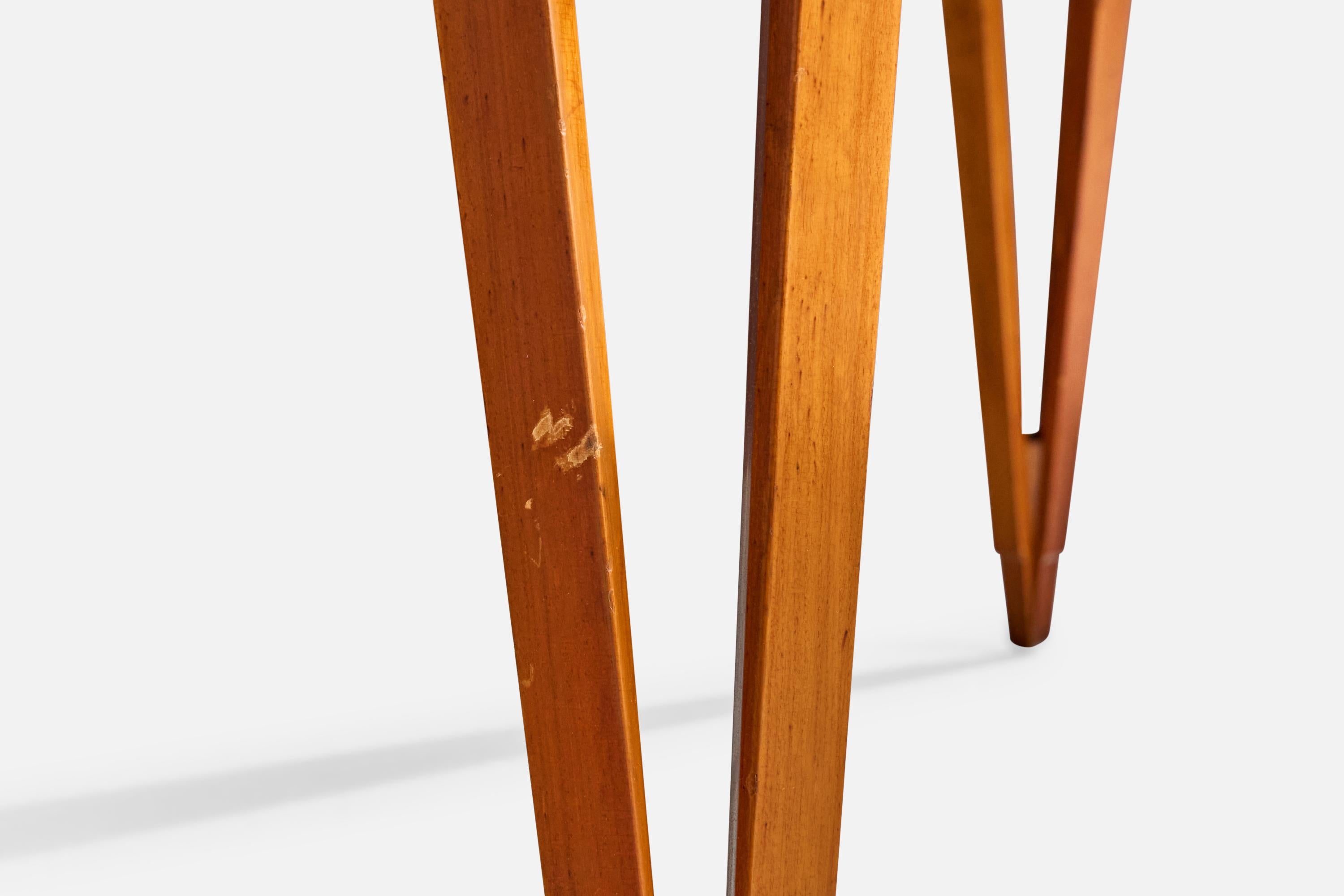 Tavolo da pranzo di design americano, Wood, Stati Uniti, anni '50 in vendita 5