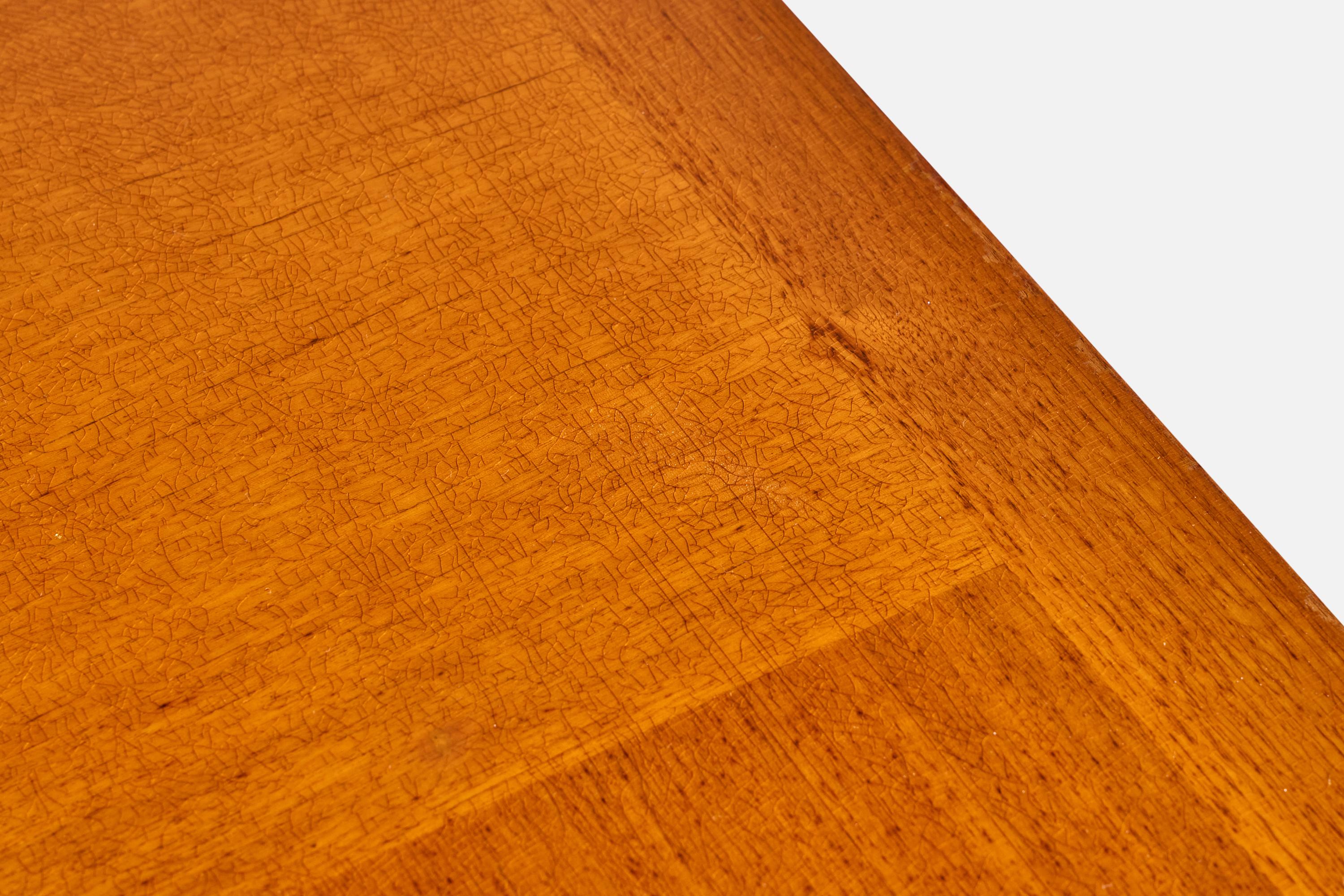 Tavolo da pranzo di design americano, Wood, Stati Uniti, anni '50 in vendita 7