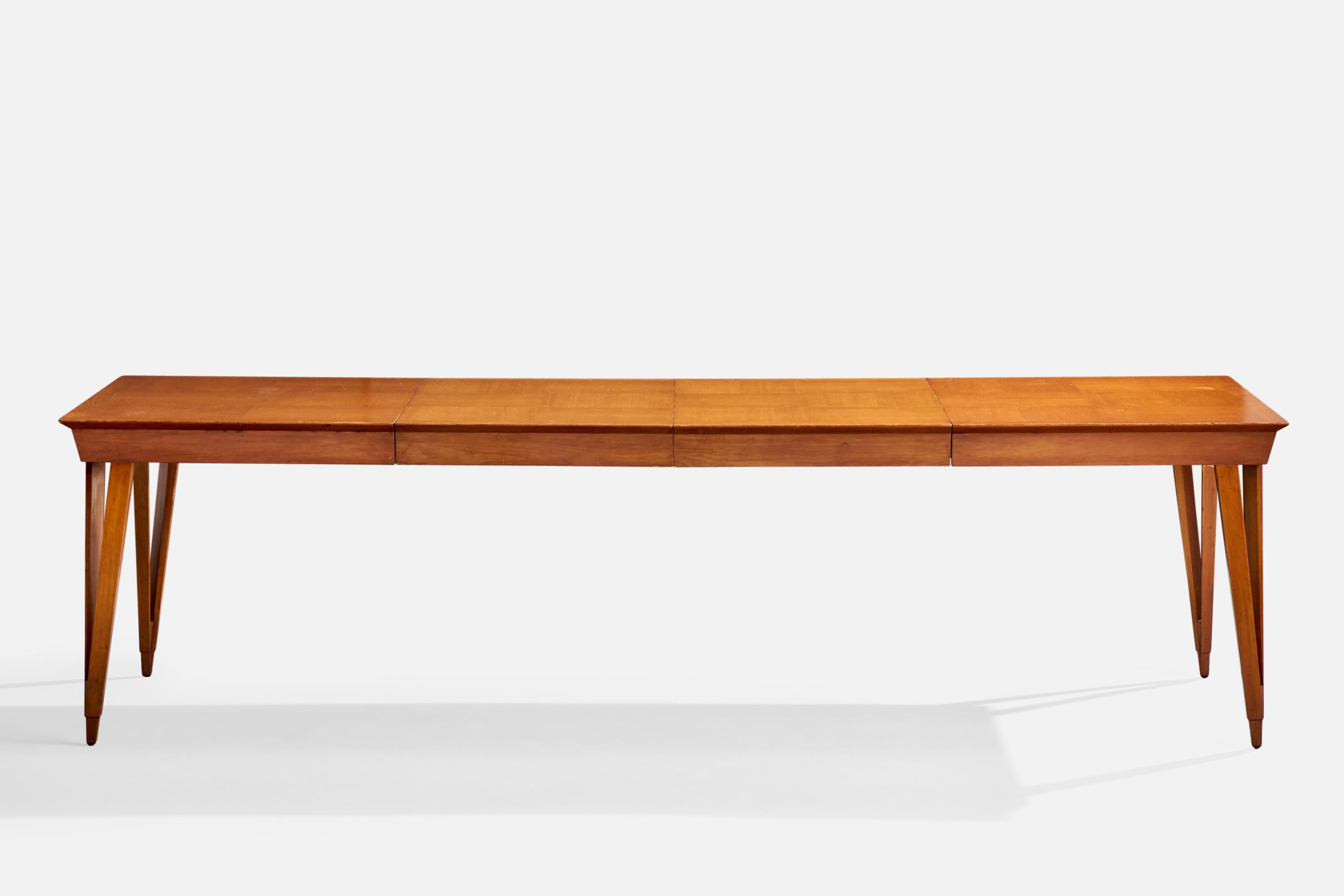 Mid-Century moderno Tavolo da pranzo di design americano, Wood, Stati Uniti, anni '50 in vendita