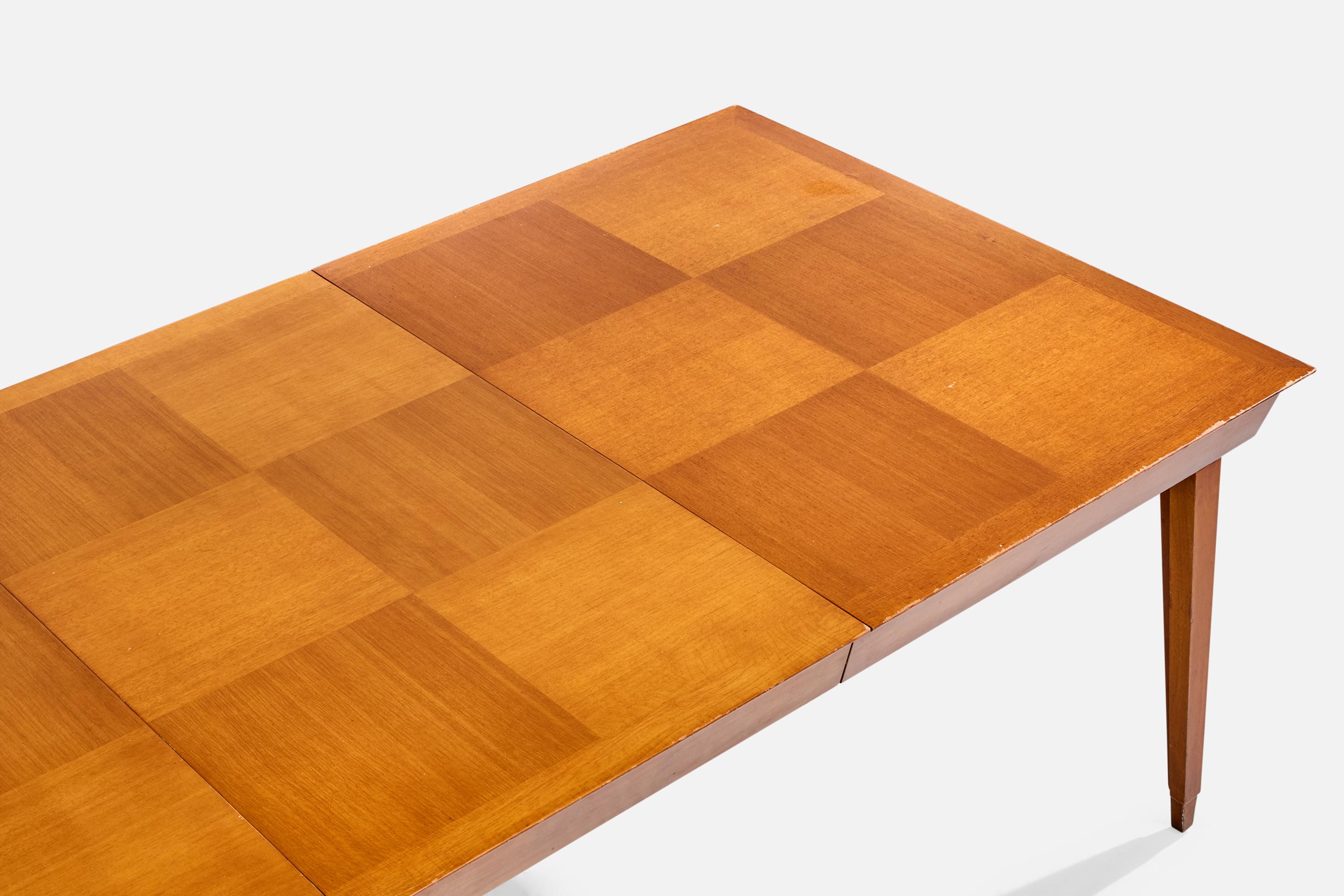 Legno Tavolo da pranzo di design americano, Wood, Stati Uniti, anni '50 in vendita