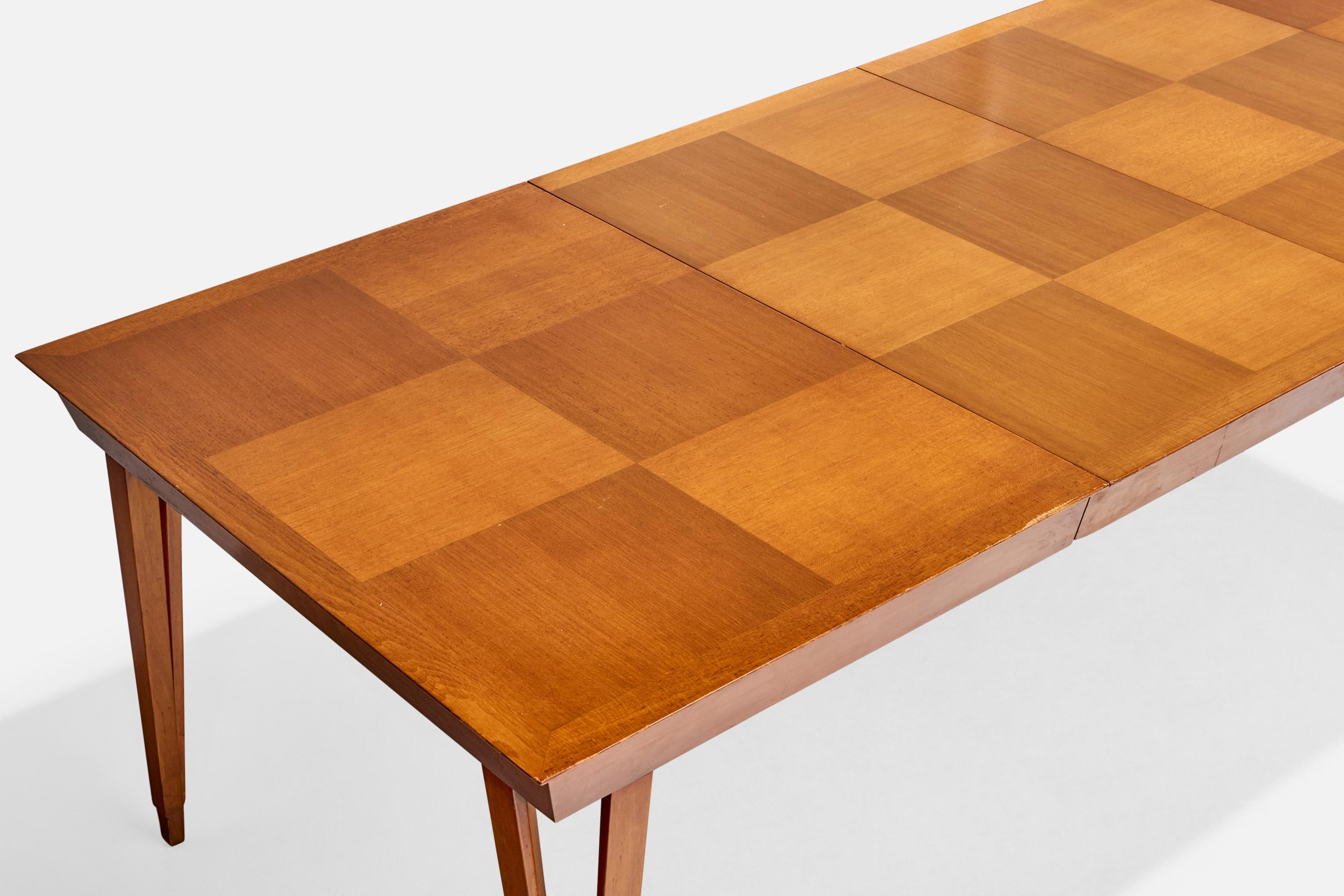 Tavolo da pranzo di design americano, Wood, Stati Uniti, anni '50 in vendita 1